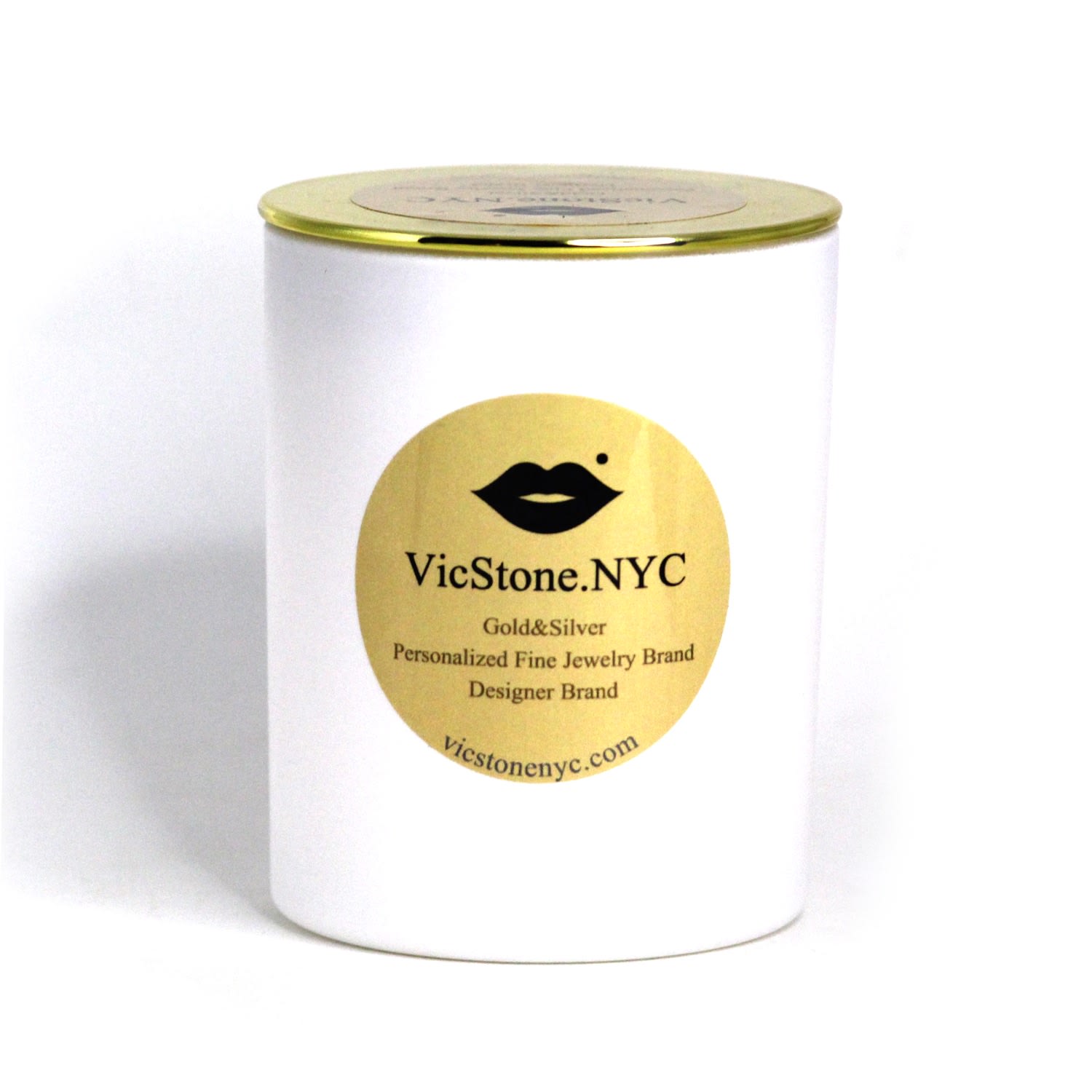 Vicstonenyc Fine Jewelry White Cactus Flower + Jade Incense Soy Candle By Handmade In White