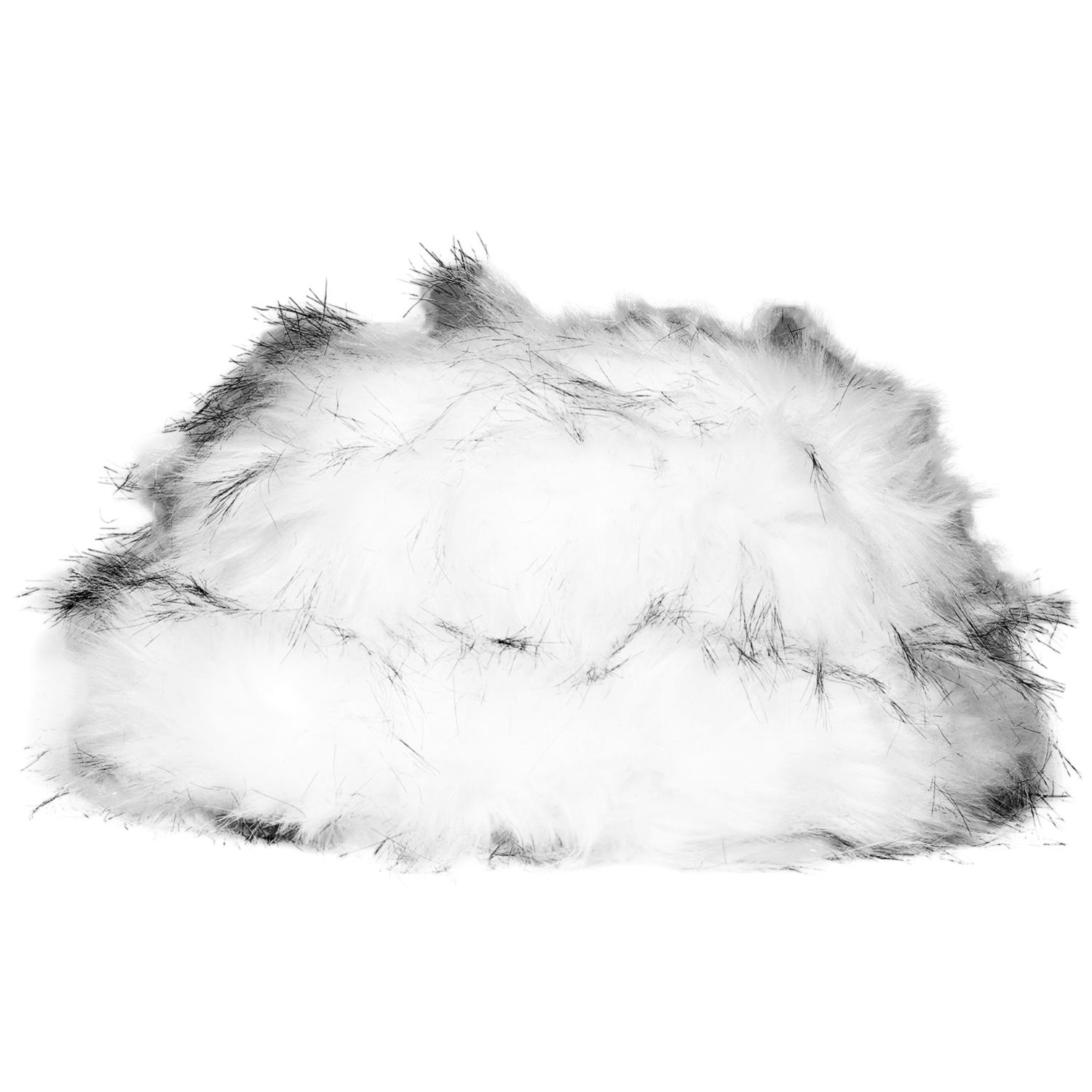 Vaseghia Women's Black / White Aurora Vegan Faux Fur Bucket Hat In Multi