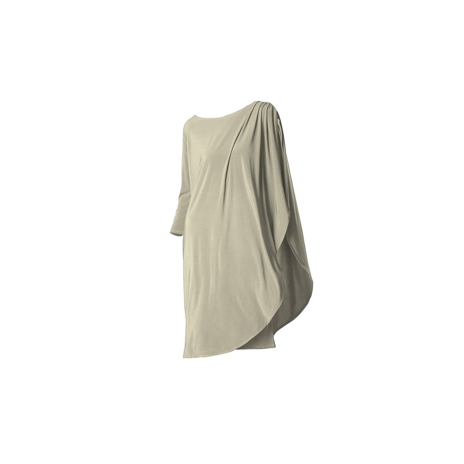 Ceylan Bcn Neutrals Lady Midi Dress Light Olive In Green