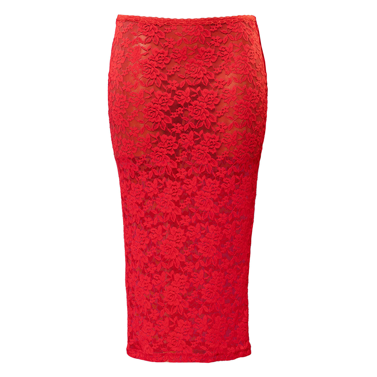 Women’s Red Sonja Lace Sheer Midi Skirt Extra Large Elsie & Fred