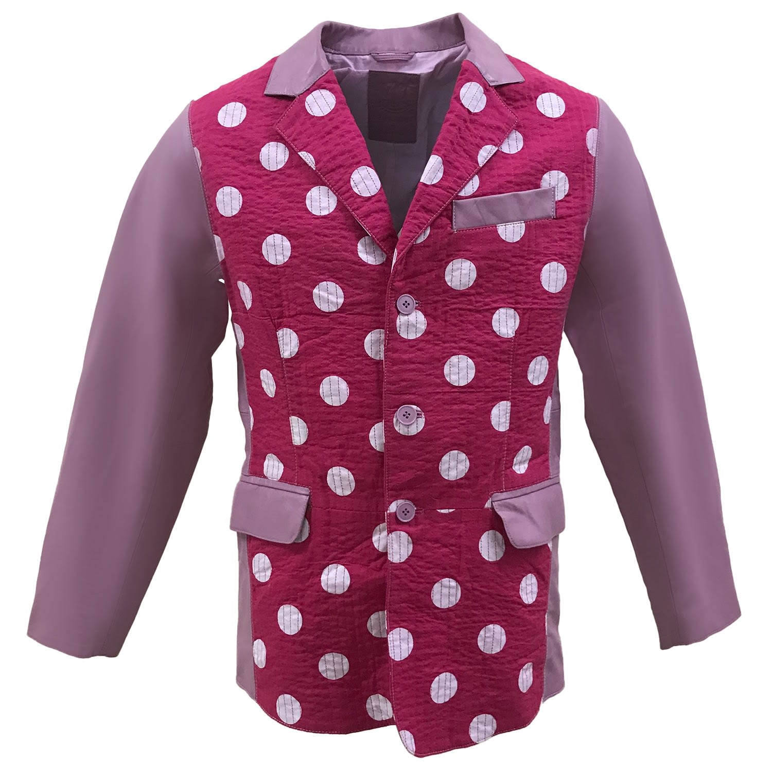 Pink / Purple / Red Polka Cosmopolitan - Mens - Pink & Purple, Red Small Zasta Studio