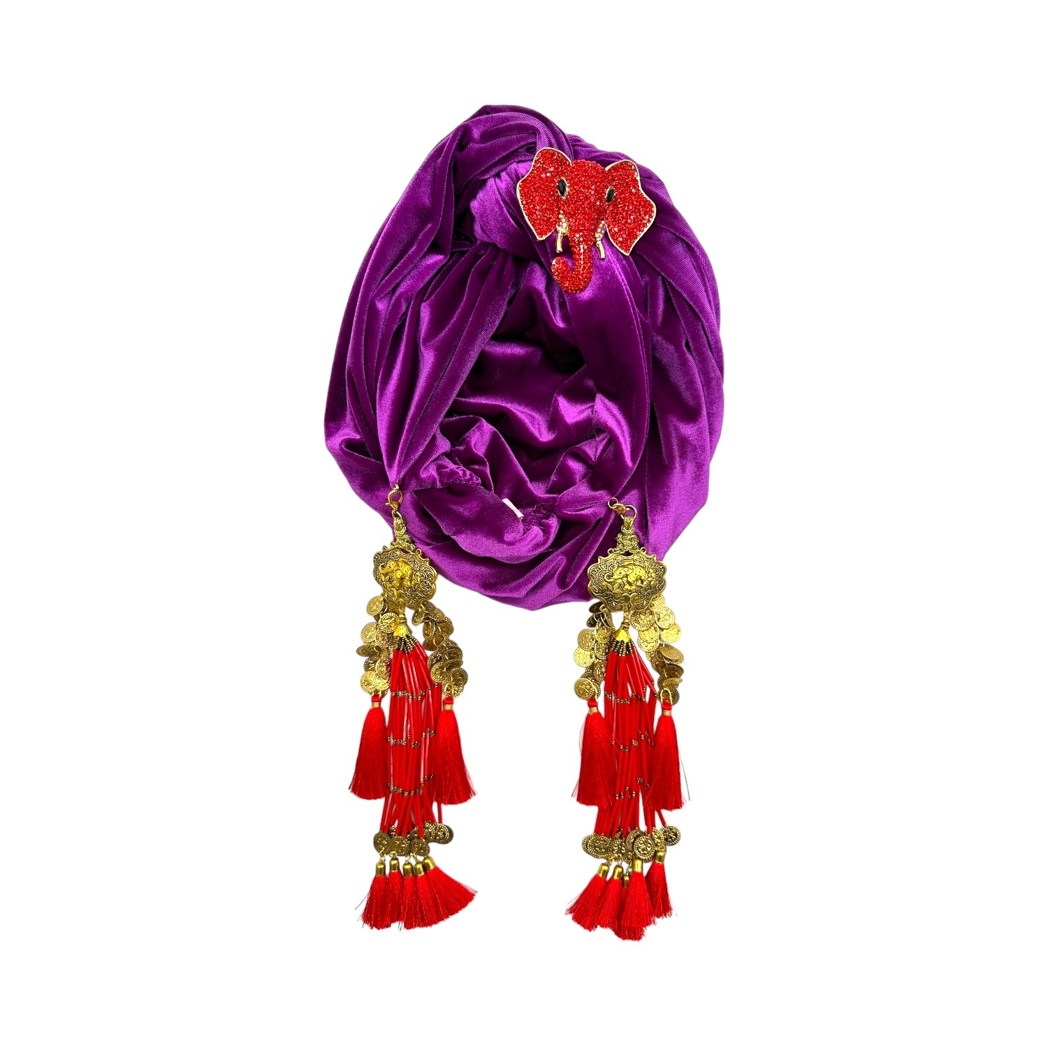 Julia Clancey Women's Purple Ruby  & Plum Red Nellita Dream Turban In Purple
