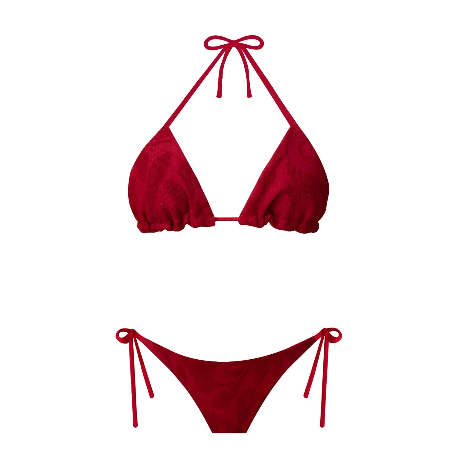 Nur Karaata Women's Red Louisa Bikini In Red