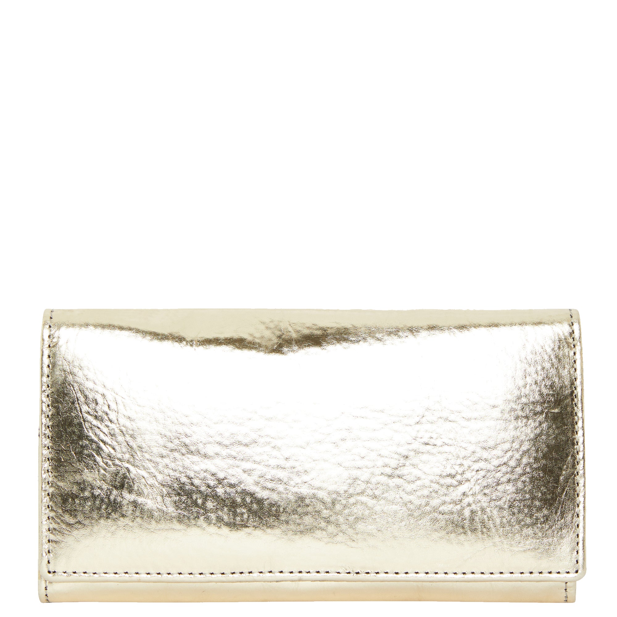 Women’s Gold Leather Multi Section Purse Brix+Bailey