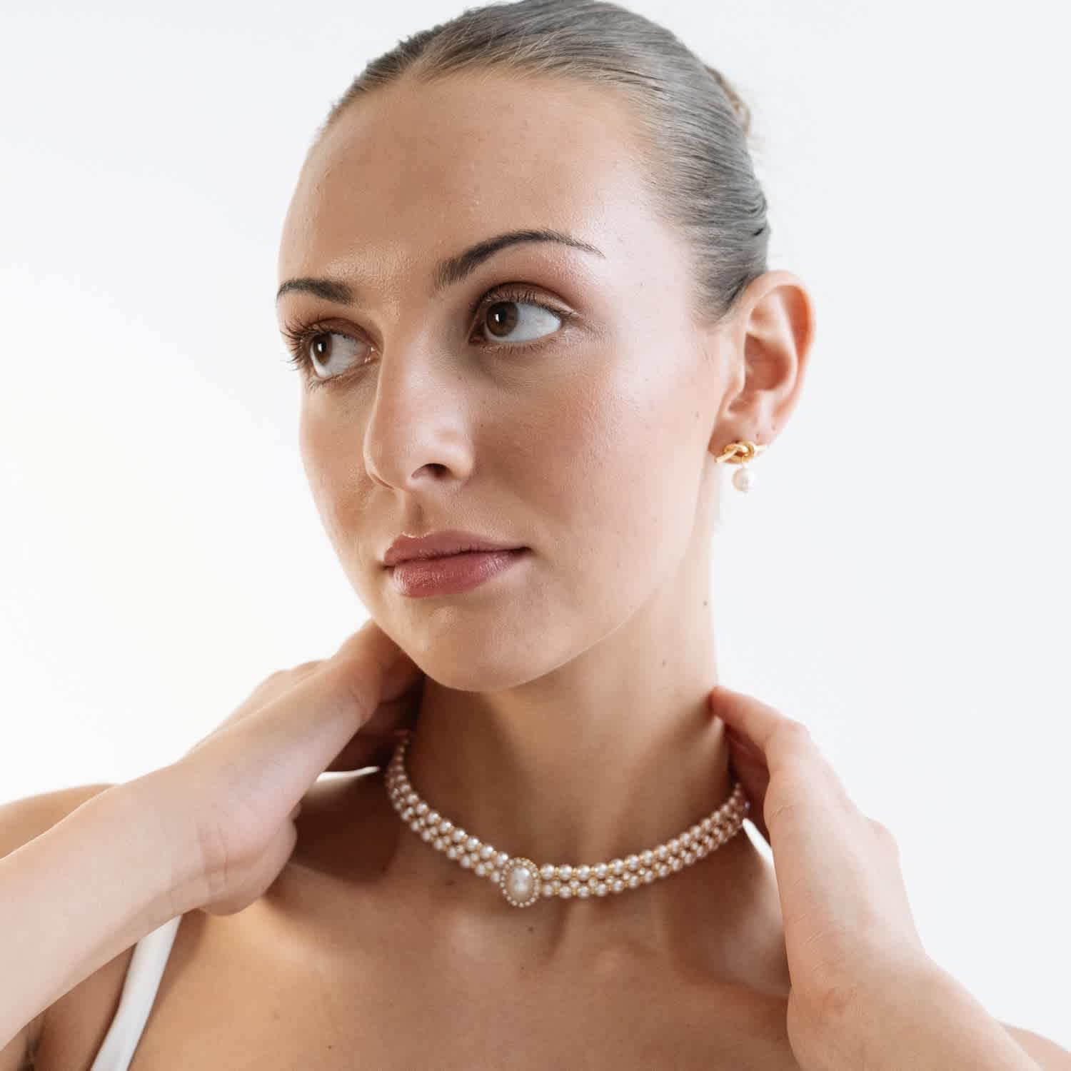 Amelia Pearl Ladies Choker | MISS CECILIA | Wolf & Badger