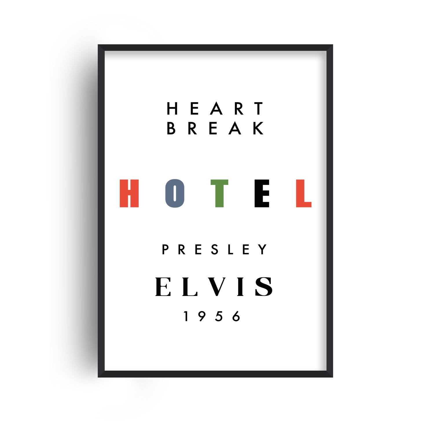 Fanclub Heartbreak Hotel Giclée Retro Art Print A2 In Multi