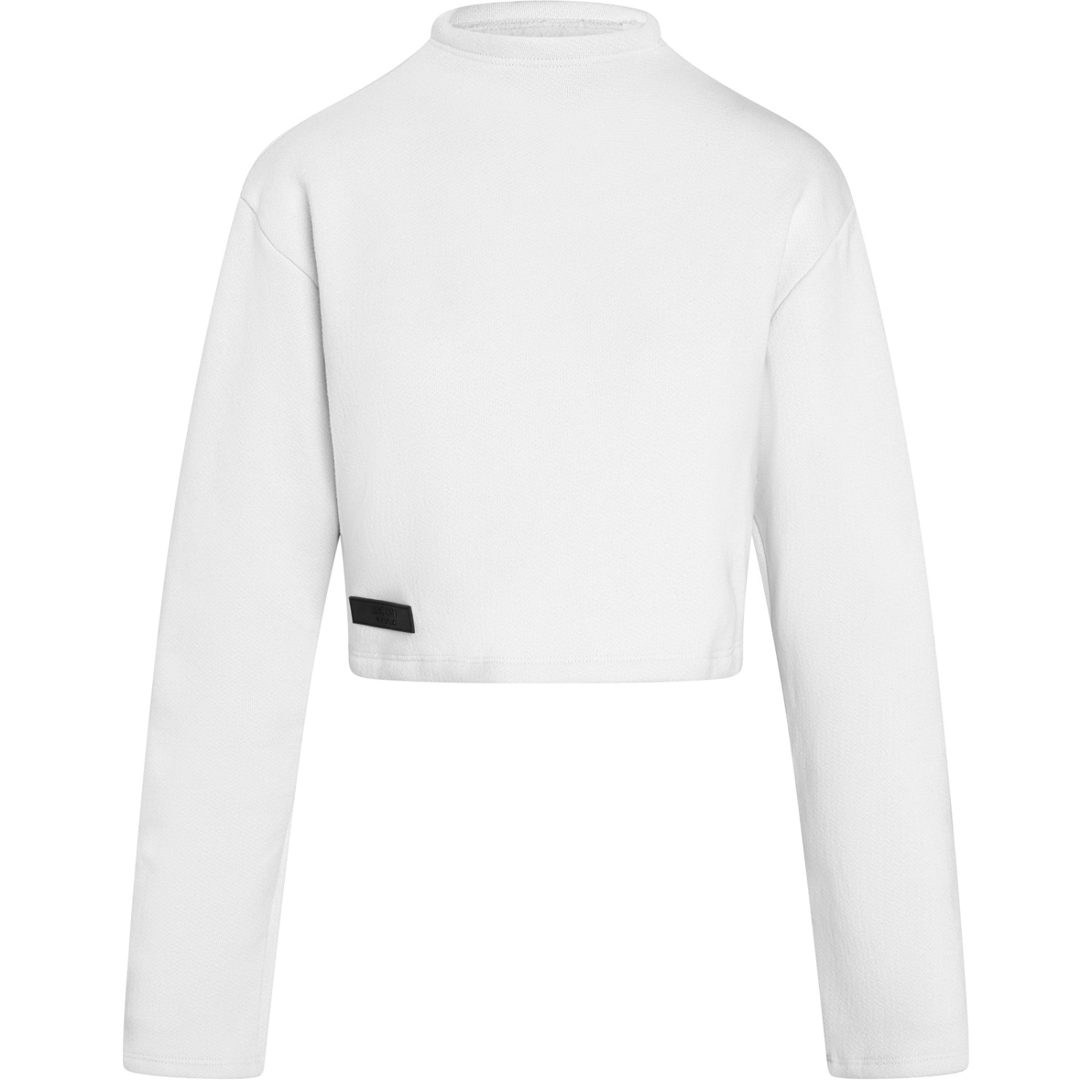 Modrn Studio Neutrals / White Ultra-soft Women's Crop Sweatshirt - White
