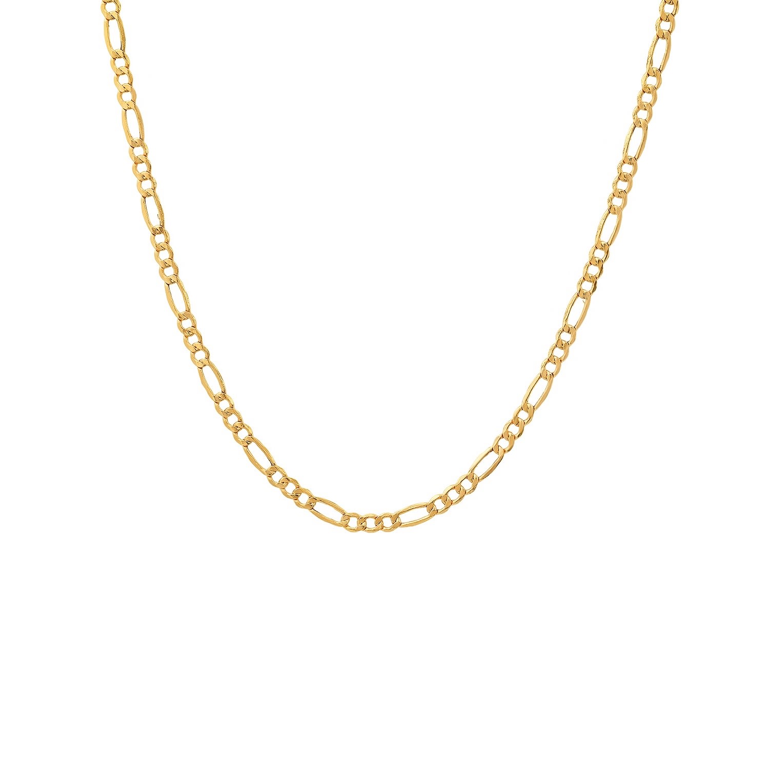 Kylie Harper Women's Solid Gold Figaro Chain Necklace In Gray