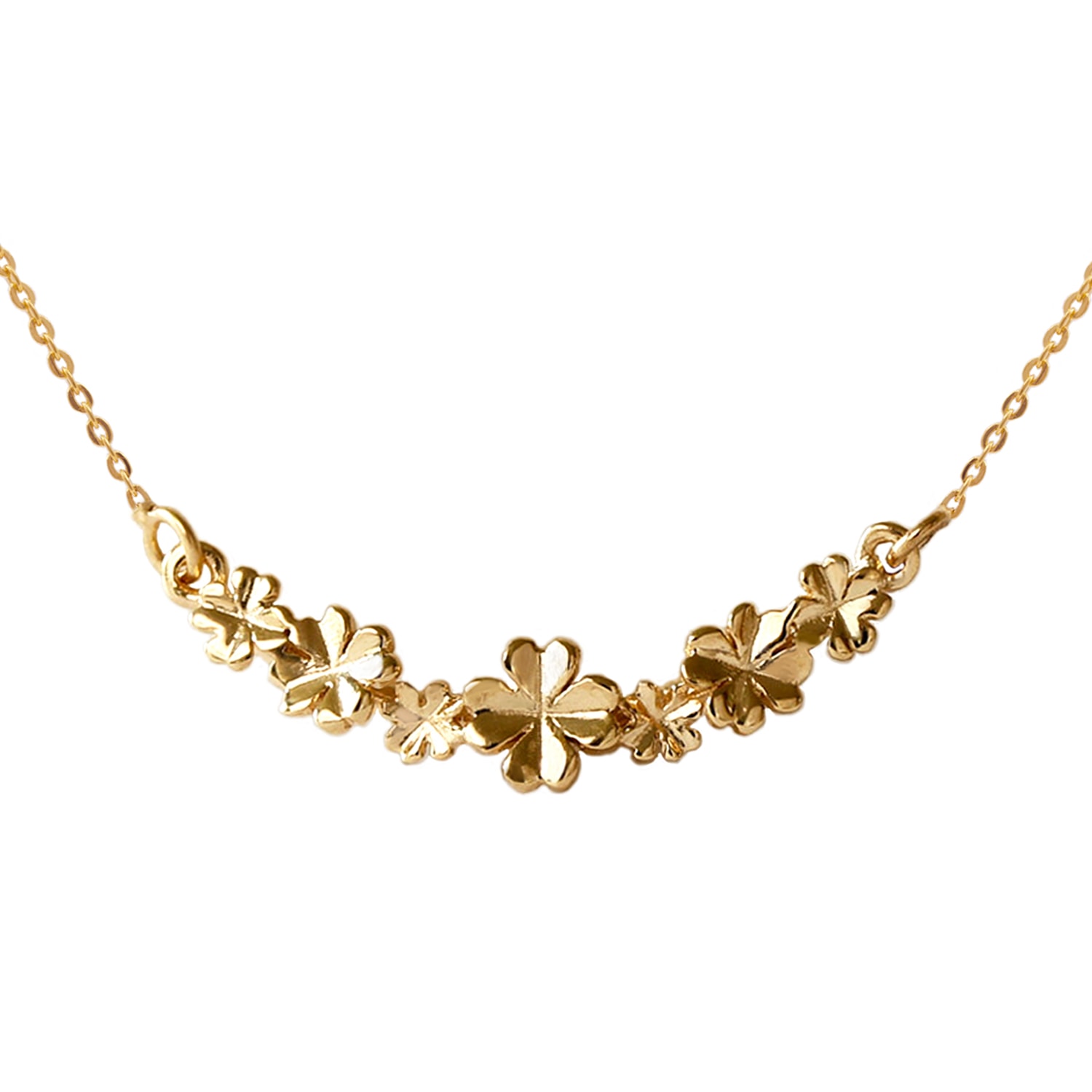 Lee Renee Women's Lucky Clover Bar Necklace – Gold In Gold