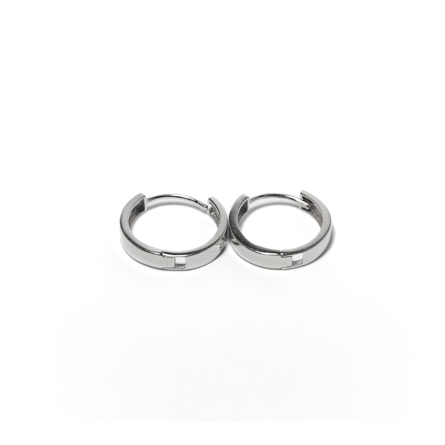 Belinda Jewelz Women's Lisa Hoops - White Gold In White