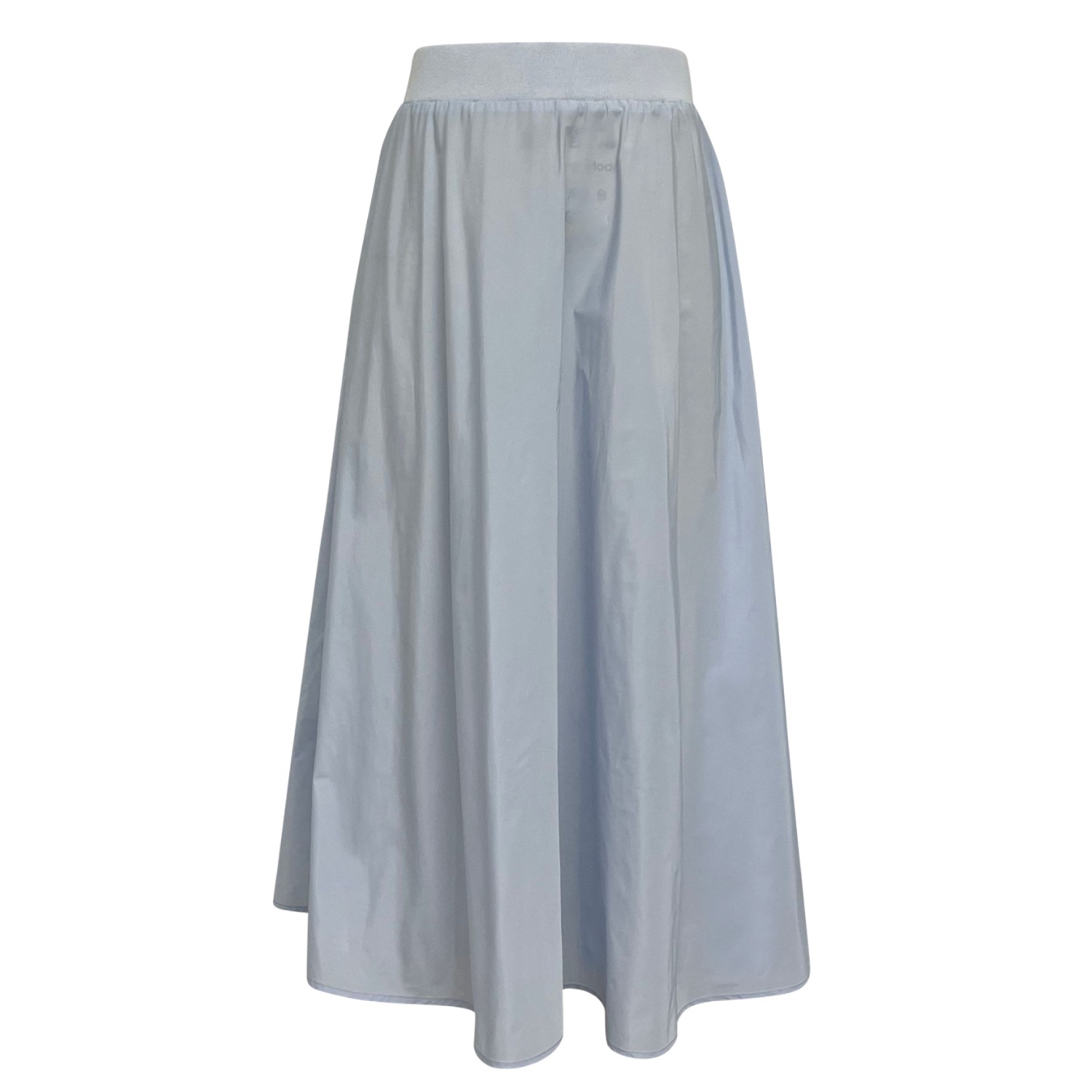 Roch Perel Women's Blue Taffeta And Knit Circle Skirt In Blue
