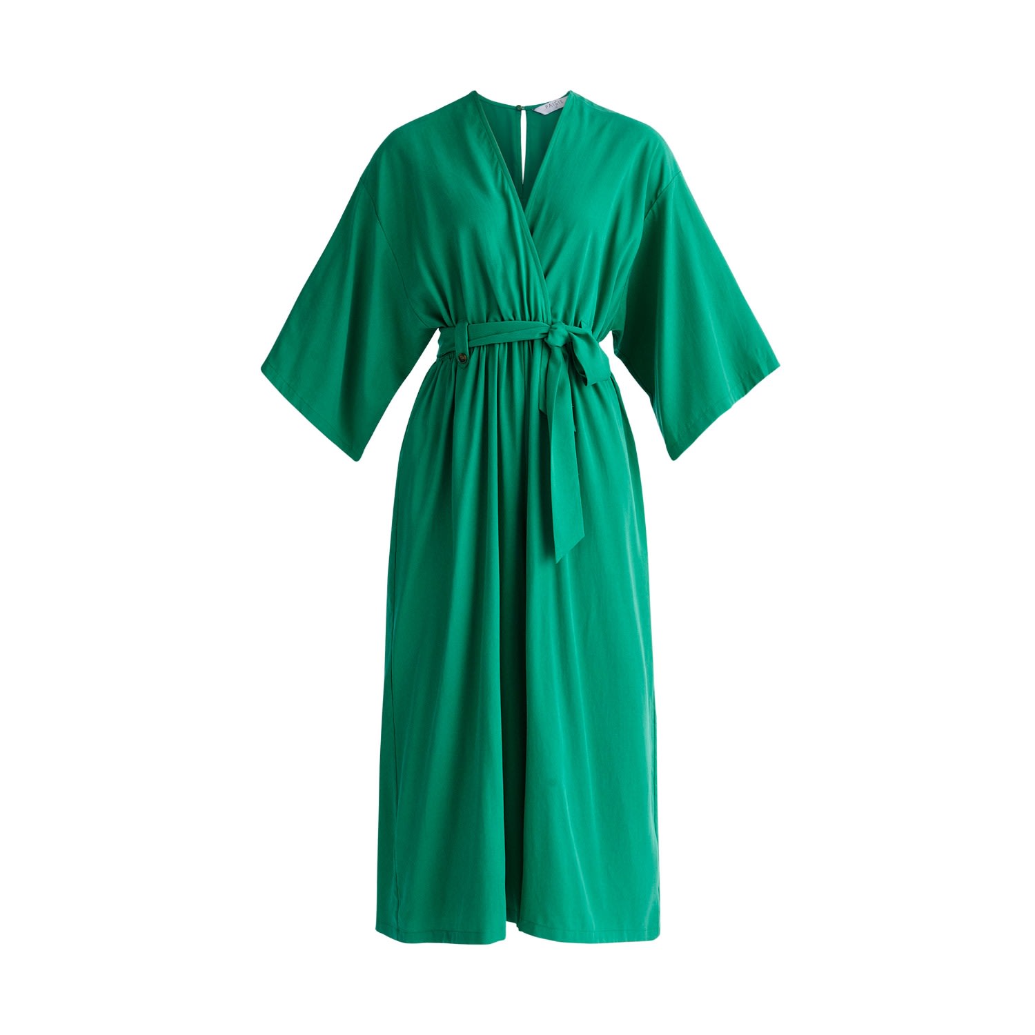 Women’s Lyocell Kimono Jumpsuit - Green Extra Small Paisie