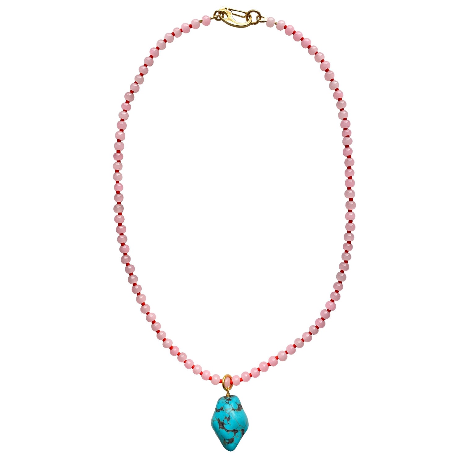 Women’s Pink / Purple / Gold Turquoise Necklace Kyle Smilla Brav