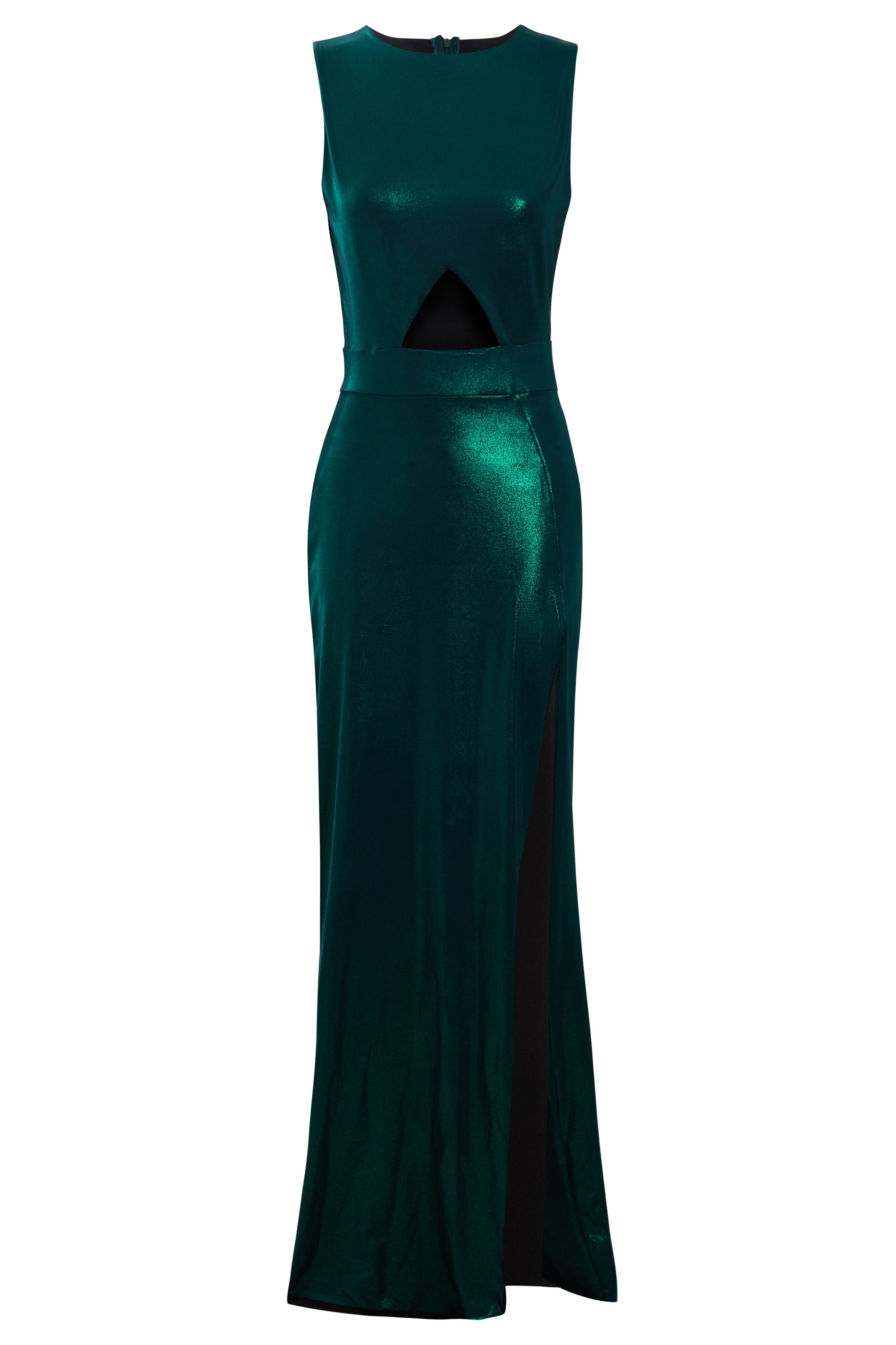 Women’s Green Cut Out Side Dress Extra Small Sarvin