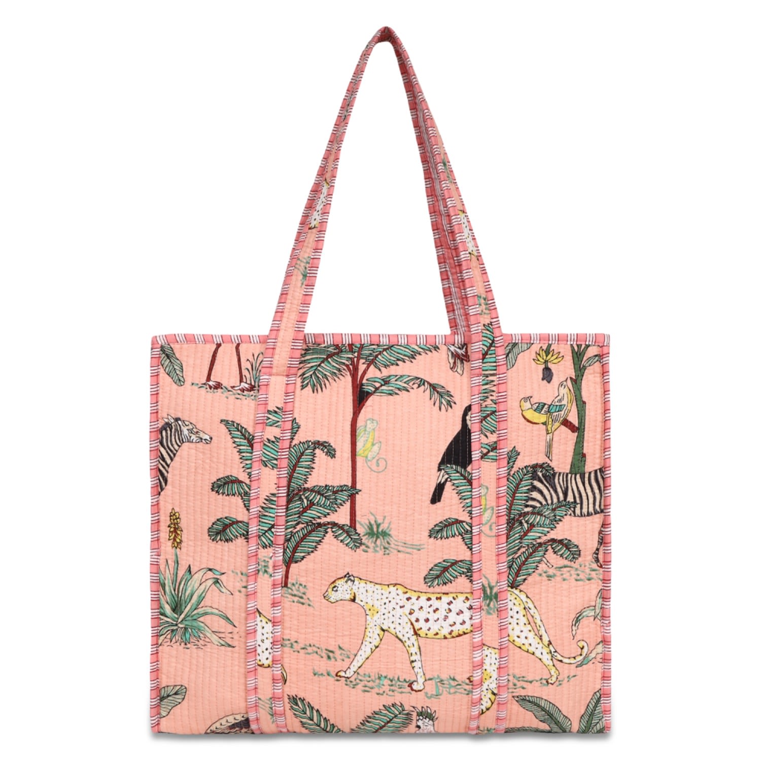 Conscious Yoga Collective Women's Pink / Purple The Ultimate Jungle Tote In Peach