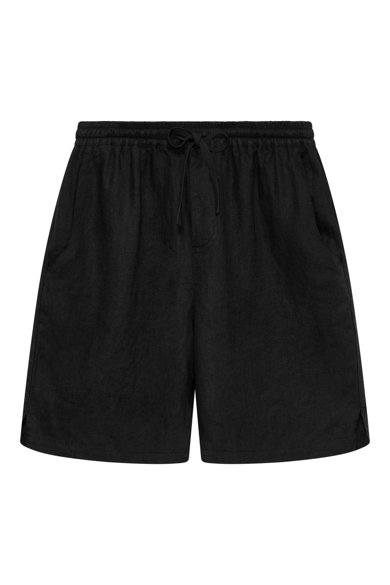 Komodo Men's Jerry - Linen Shorts Black