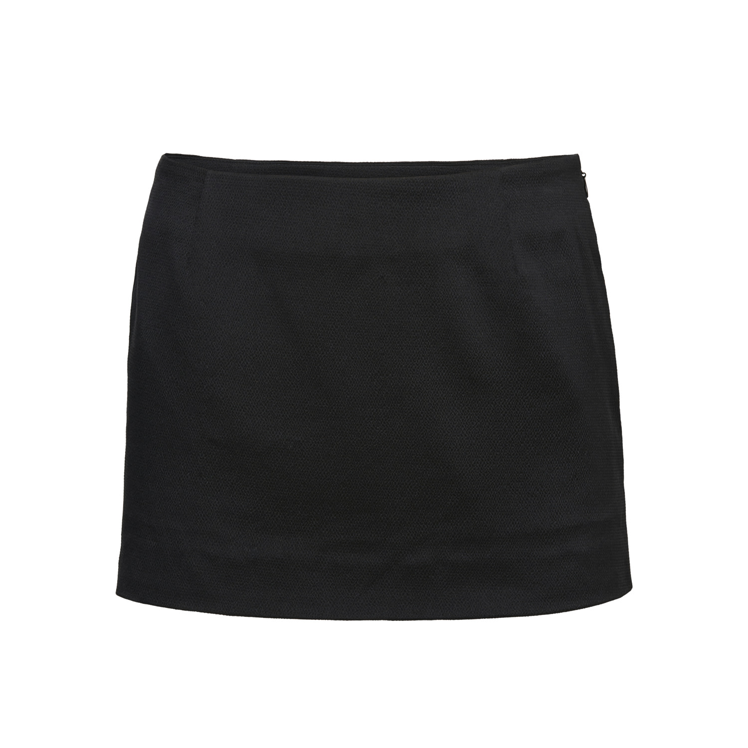 Mandasen Women's Halston Black Silk Low Rise Mini In Black
