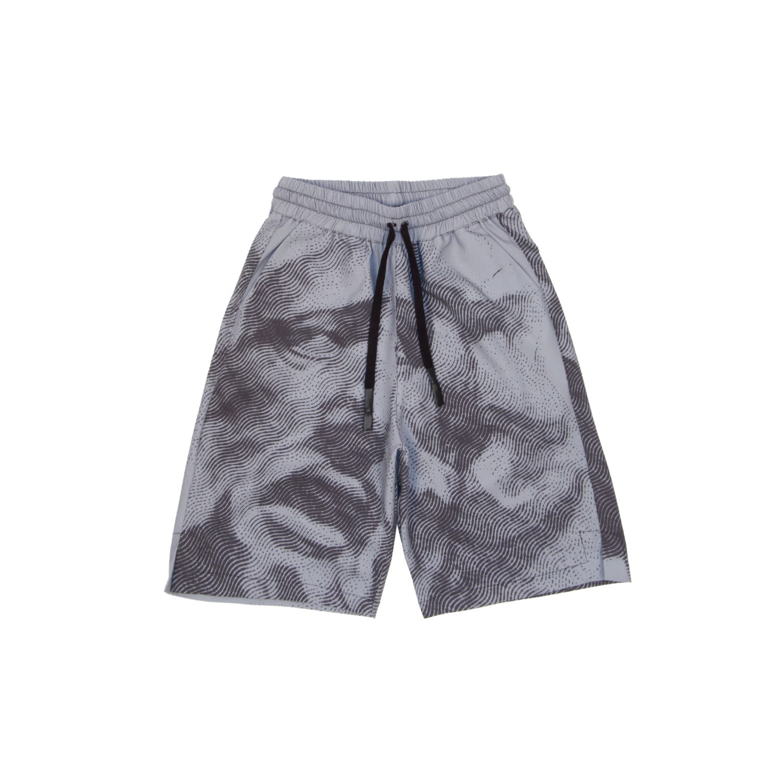 Mysimplicated Men's Black / Grey Bermuda Shorts In Grey - Recycled Fabric In Black/grey