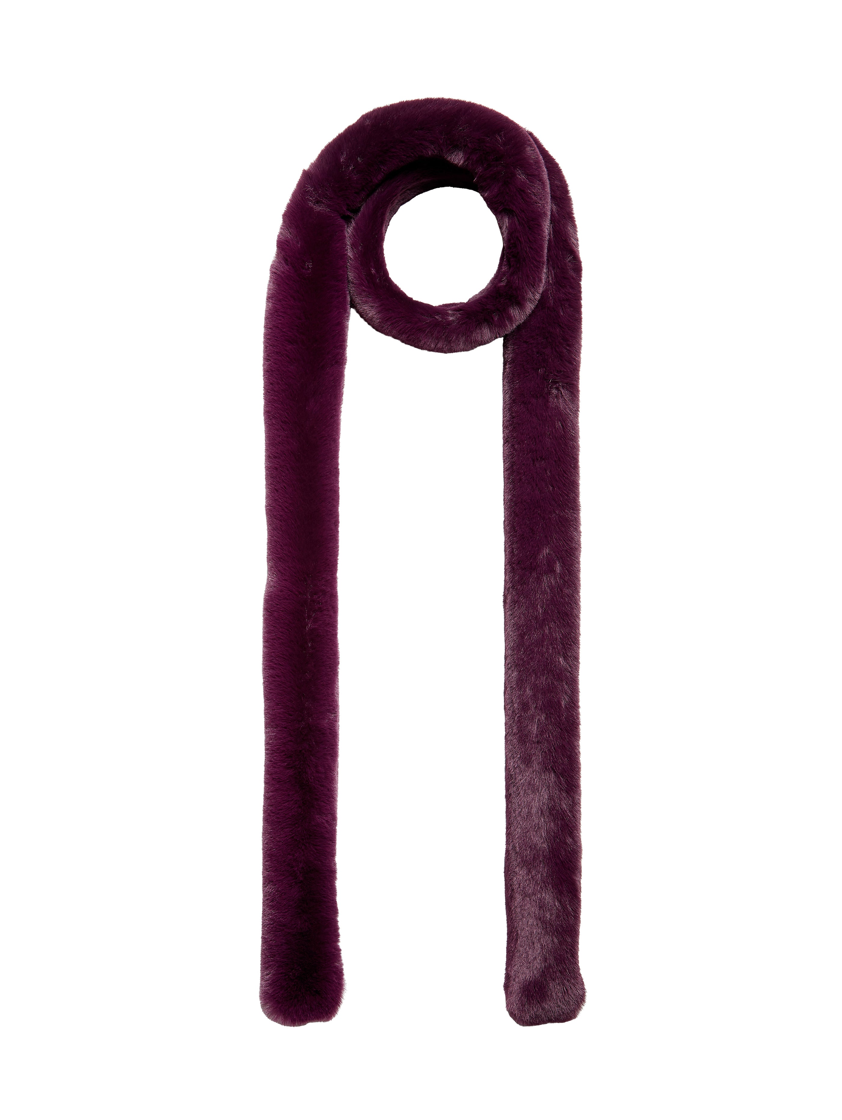 Women’s Pink / Purple Pasha Faux Fur Scarf-Plum One Size Nooki Design