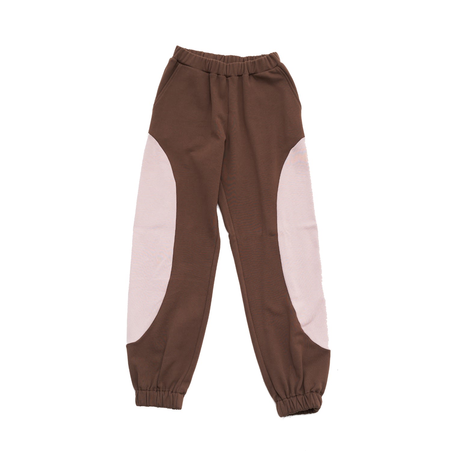 Women’s Brown / Pink / Purple French Terry Contour Sweatpants Extra Small Belkys Studio