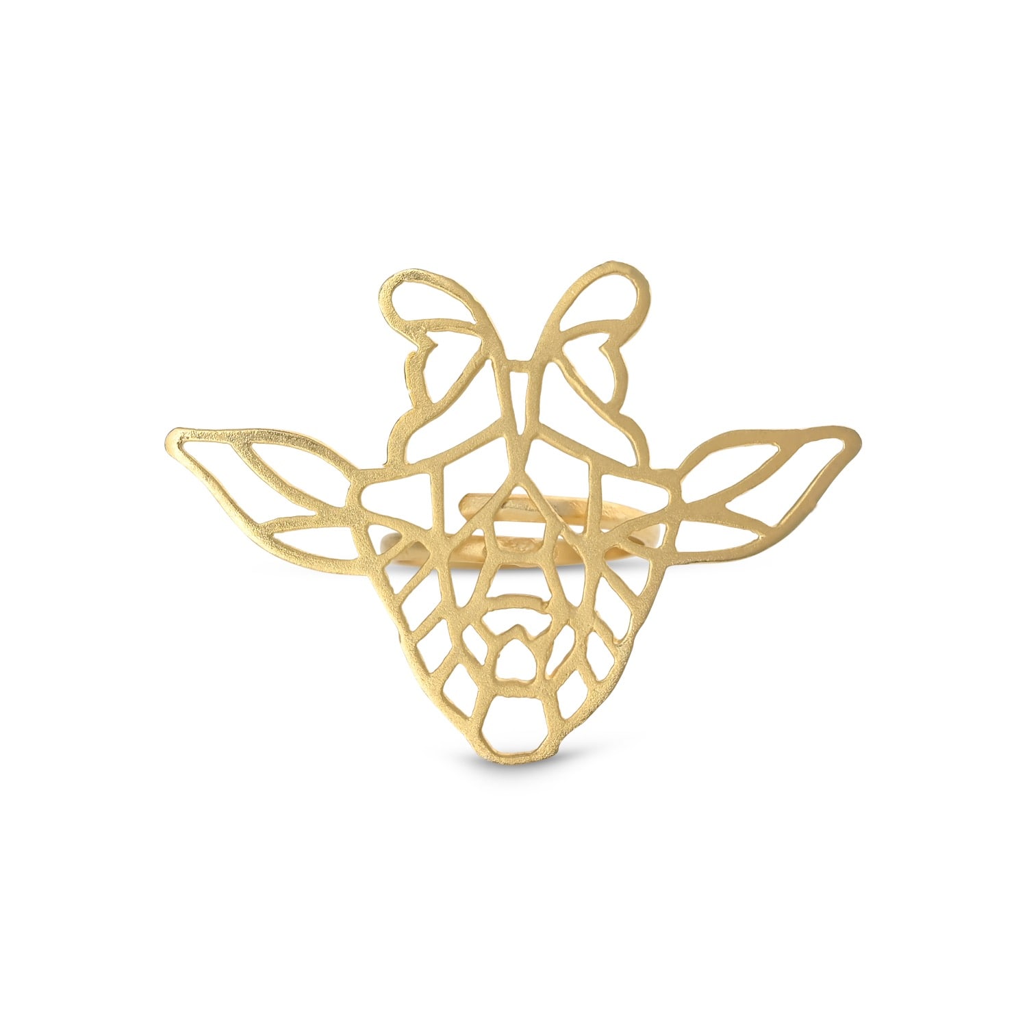 Meraki By Rashmi Bajaj Women's Giraffe Glow Gold Ring