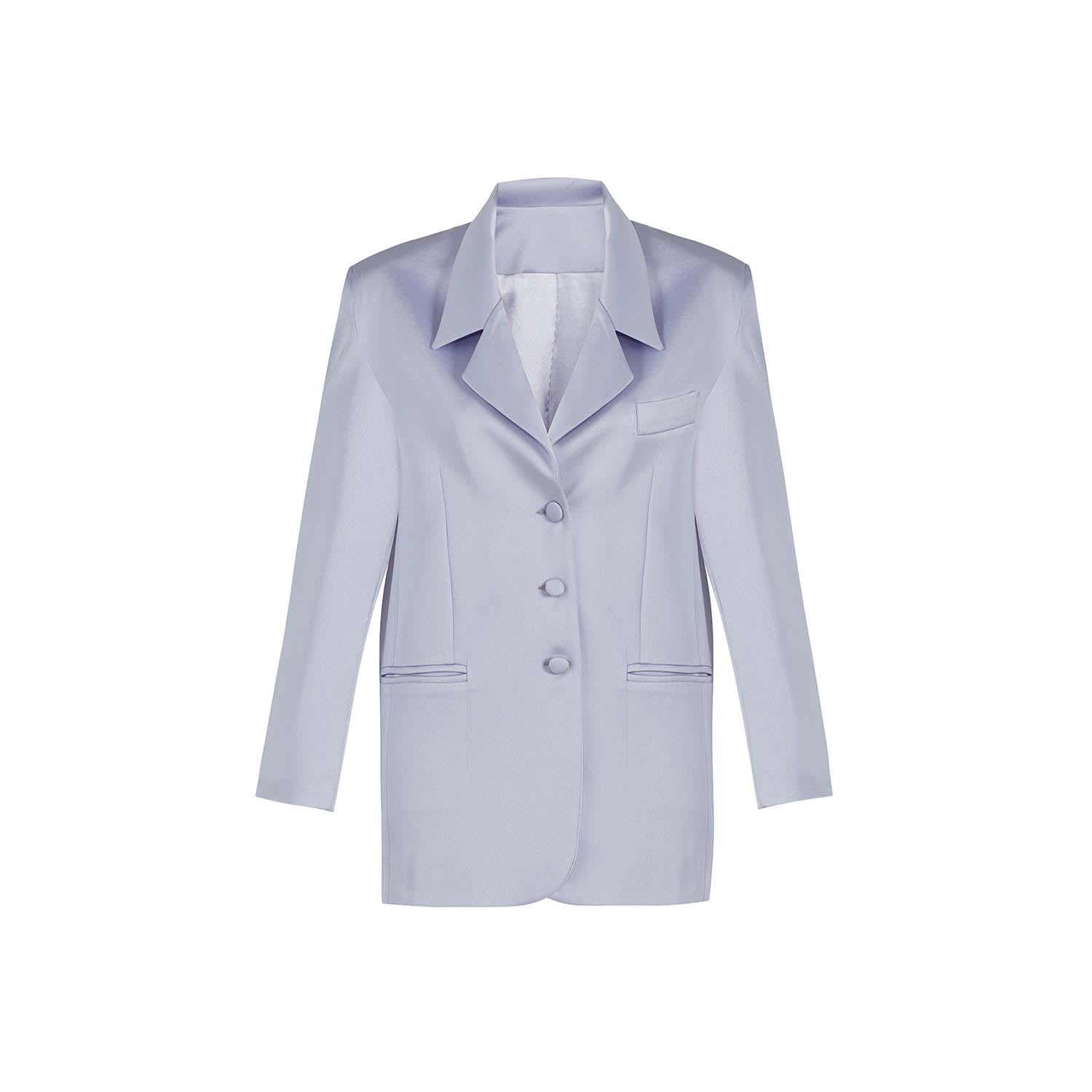 Women’s Kahlo Baby Blue Jacket S/M Roqaia Fashion House