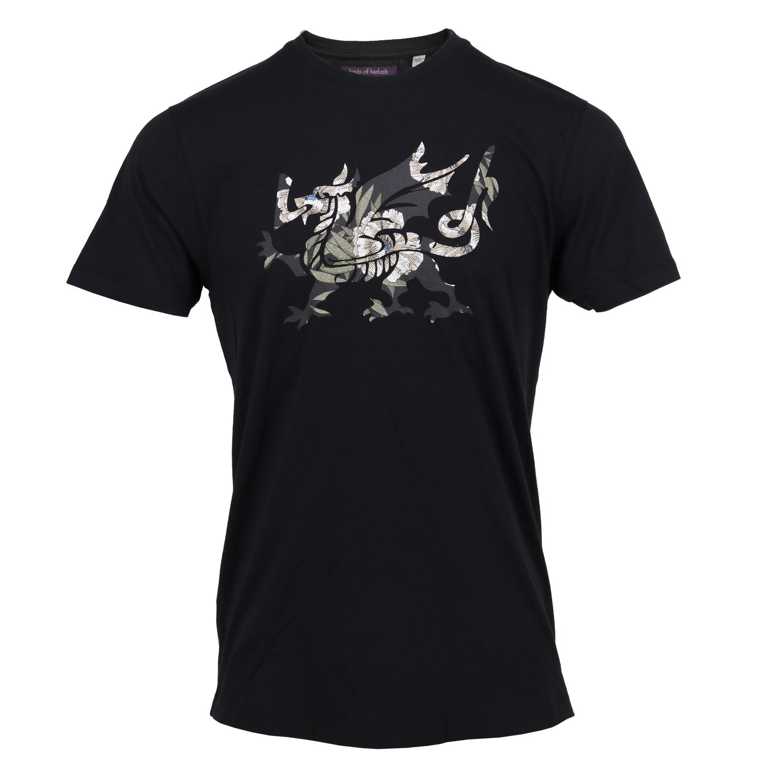 Men’s Rob Dragon Tee In Black Medium Lords of Harlech