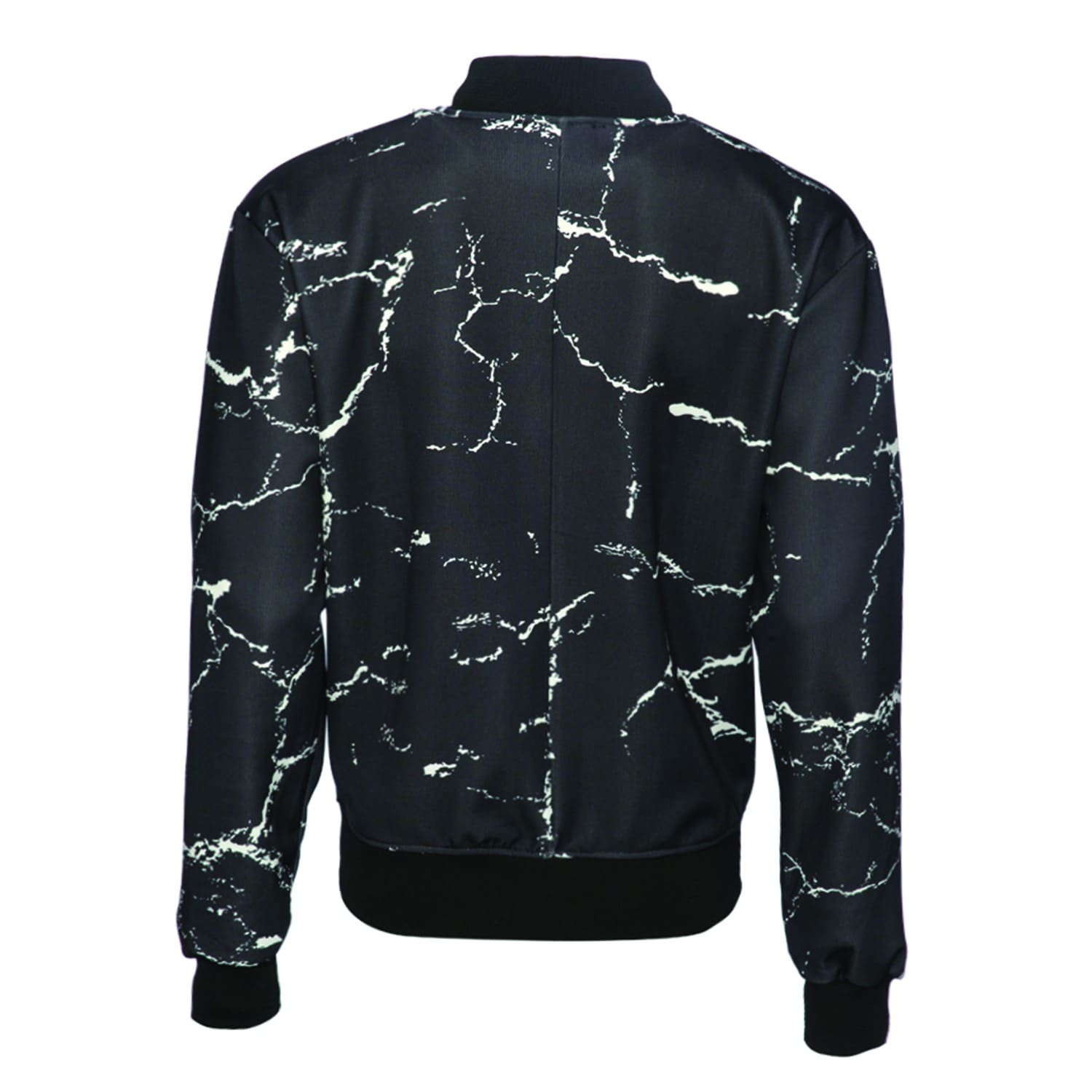 Calcium Carbonate Black Mens Bomber Jacket | Dear Deer | Wolf & Badger