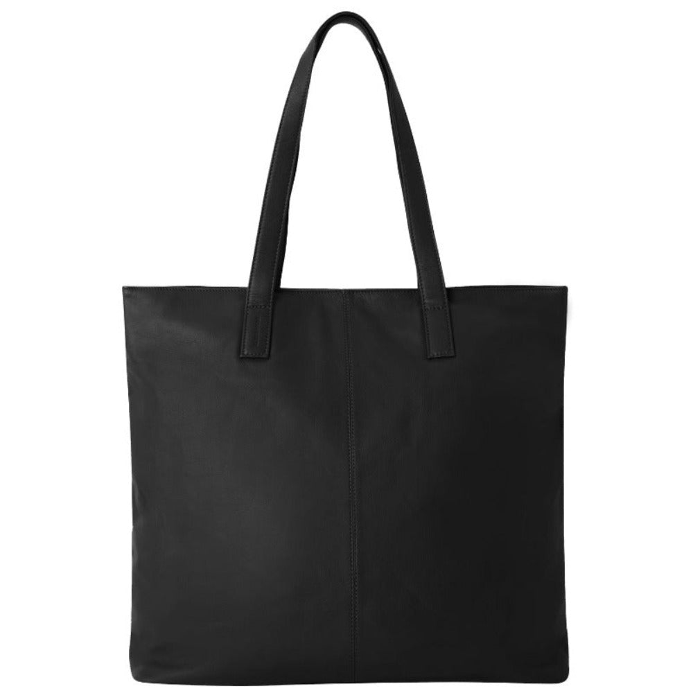 Shop Brix + Bailey Black Women's Leather Everyday Tote Shopper Bag