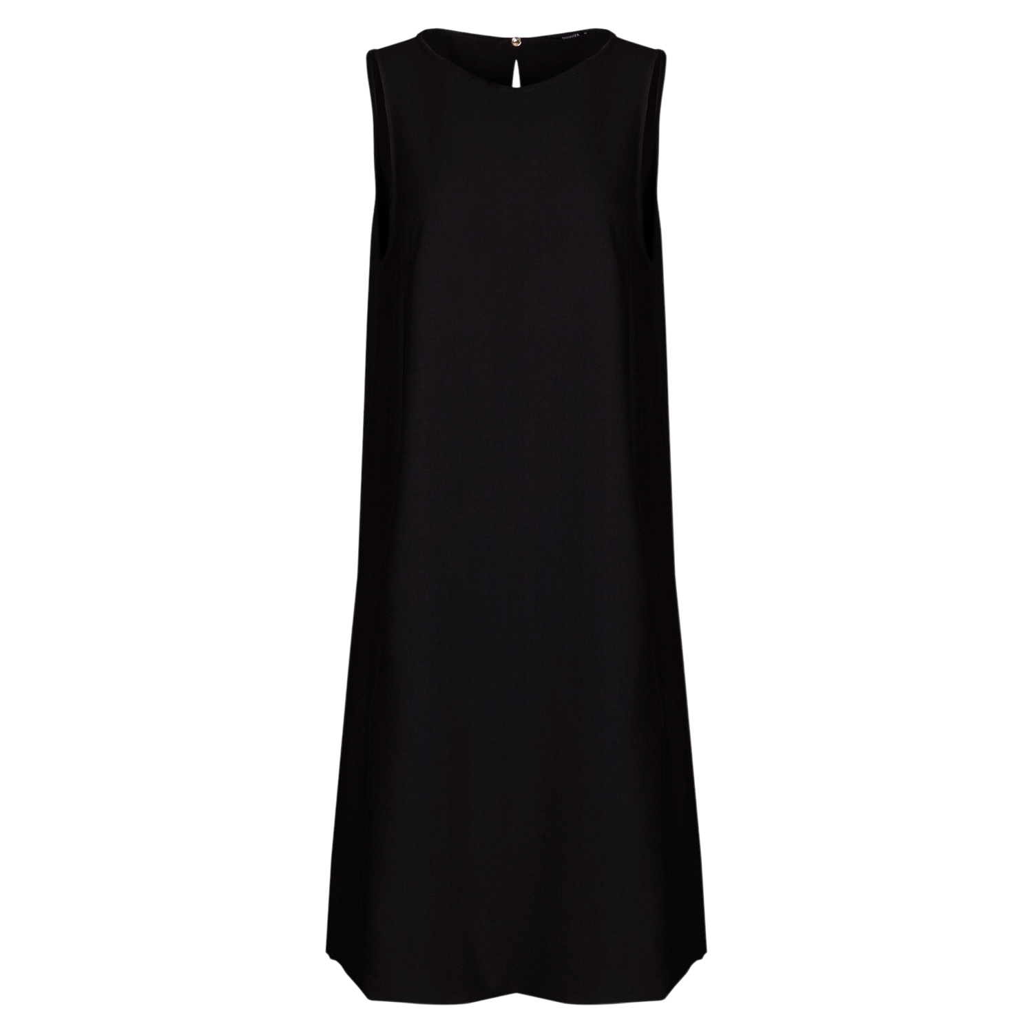 Oh!zuza Night&day Women's Echo – Black Viscose Midi Dress With Pockets In Black