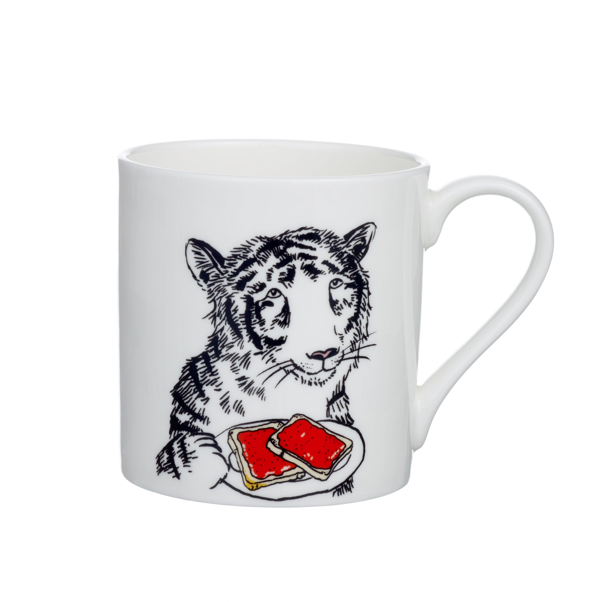 T Alphabet Of Snacking Animals Mug Jimbobart