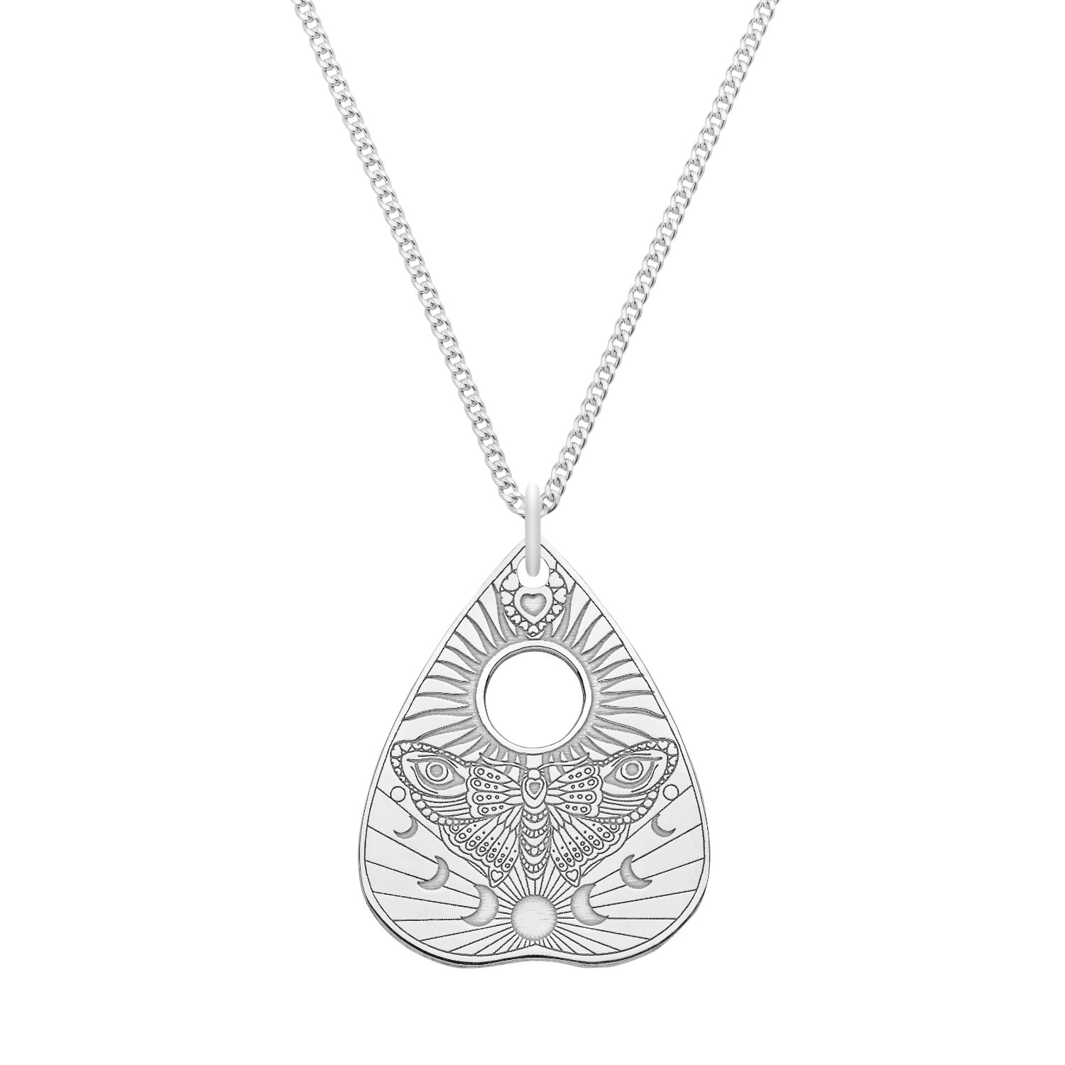 Cartergore Women's Medium Sterling Silver Moth Planchette In Silver