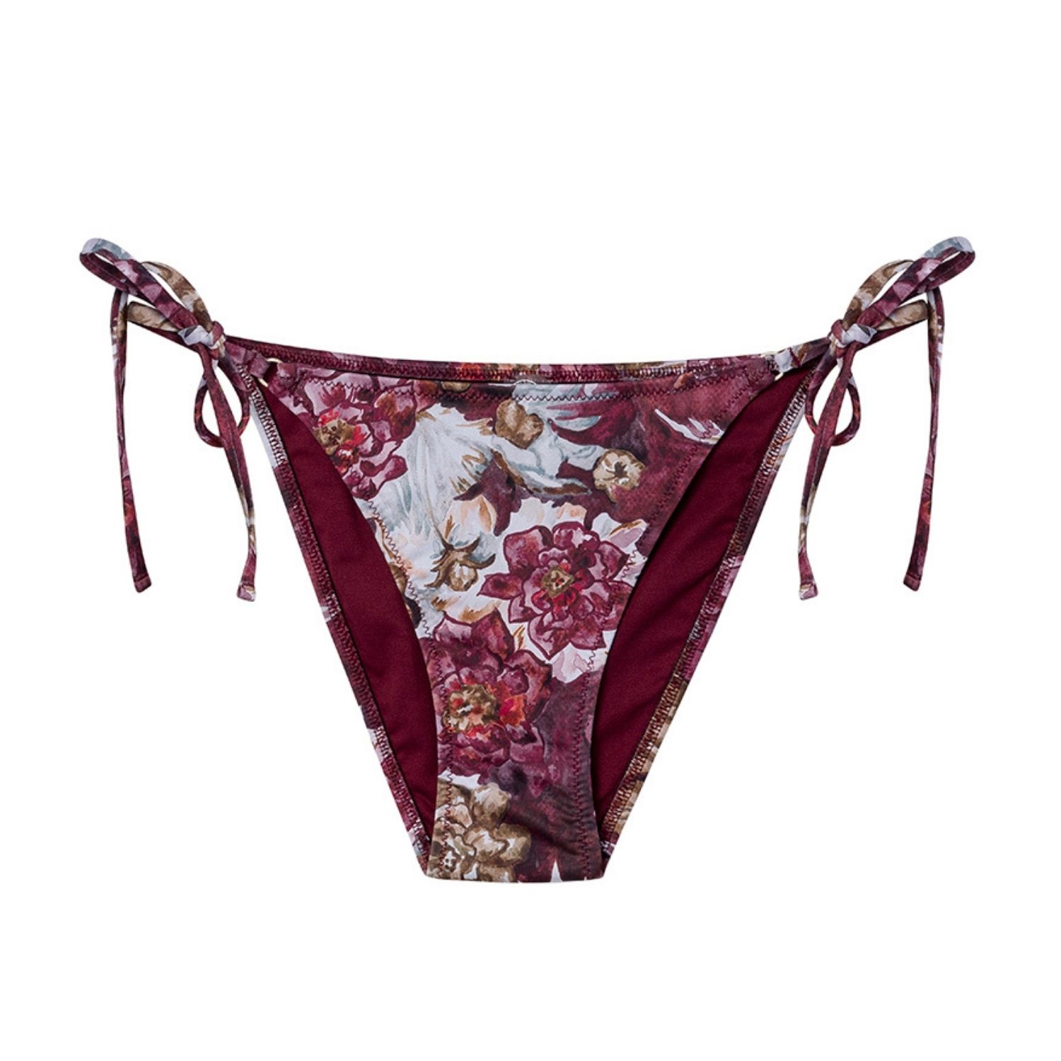 Women's Miss Burgundy Bikini Bottom | Large | Heliophilia