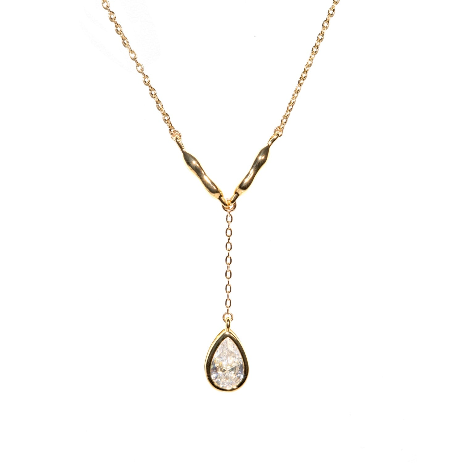 Studio Baloge Women's Gold Suspendue Goutte Drop Necklace In Gold