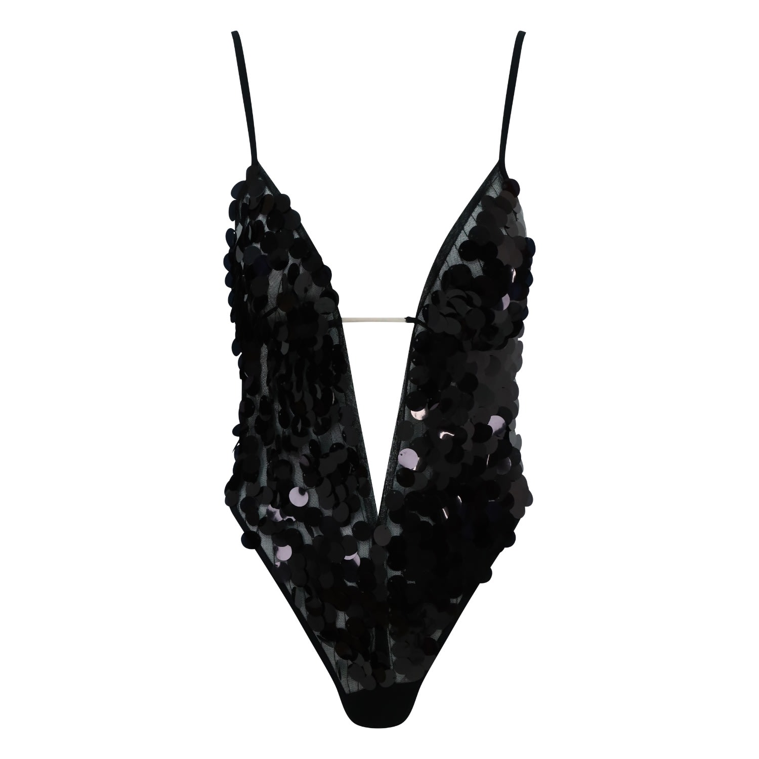 Women’s Apres Sun Petunia Black Sequin Body Extra Small Belle-Et-Bonbon