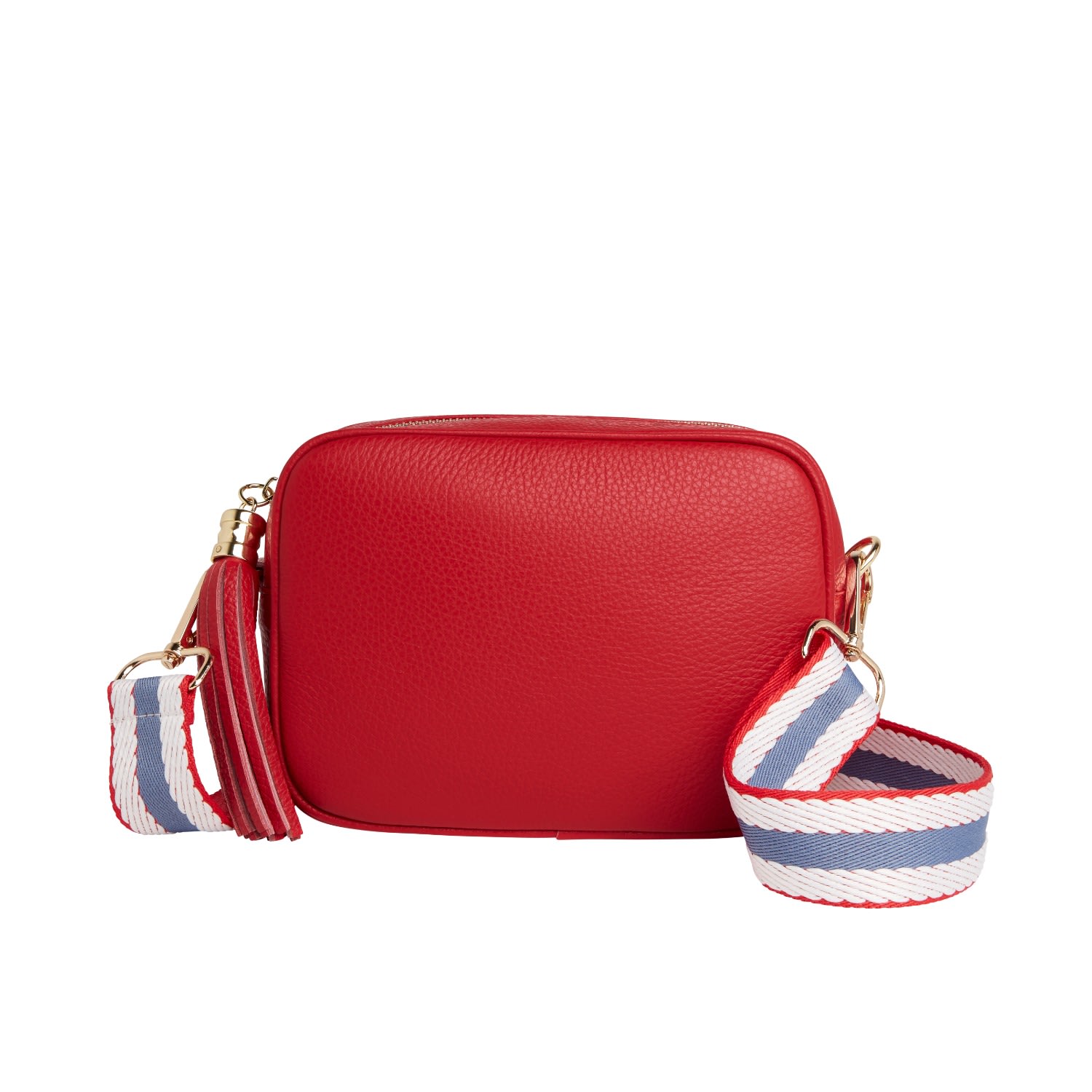 Women’s Verona Crossbody Red Tassel Bag With Nautical Strap One Size Betsy & Floss