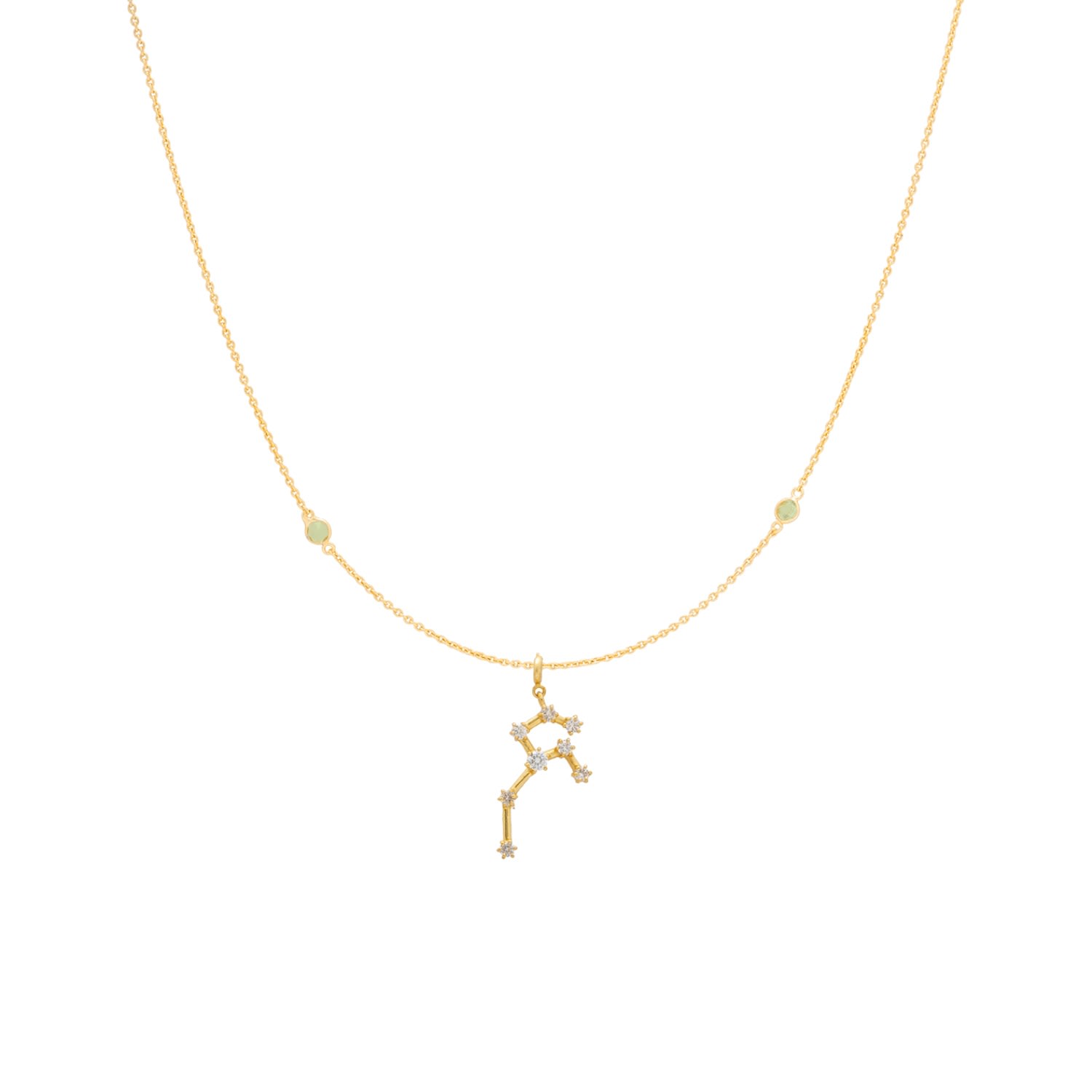 Lavani Jewels Women's Zodiac Horoscope Sign Leo Constellation Necklace Gold