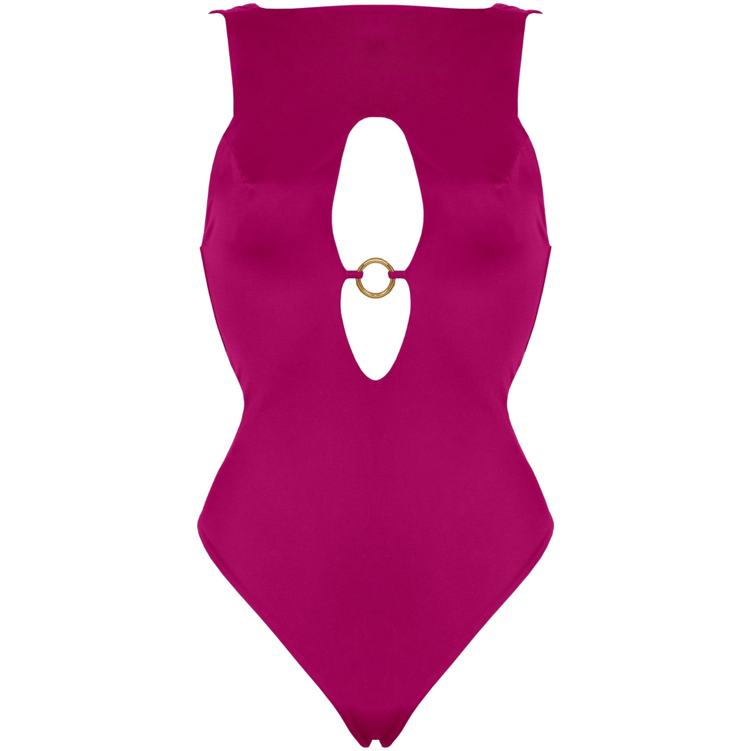 Antoninias Women's Pink / Purple Venetia One-piece Swimsuit With Cut-out Detailing In Pink In Blue