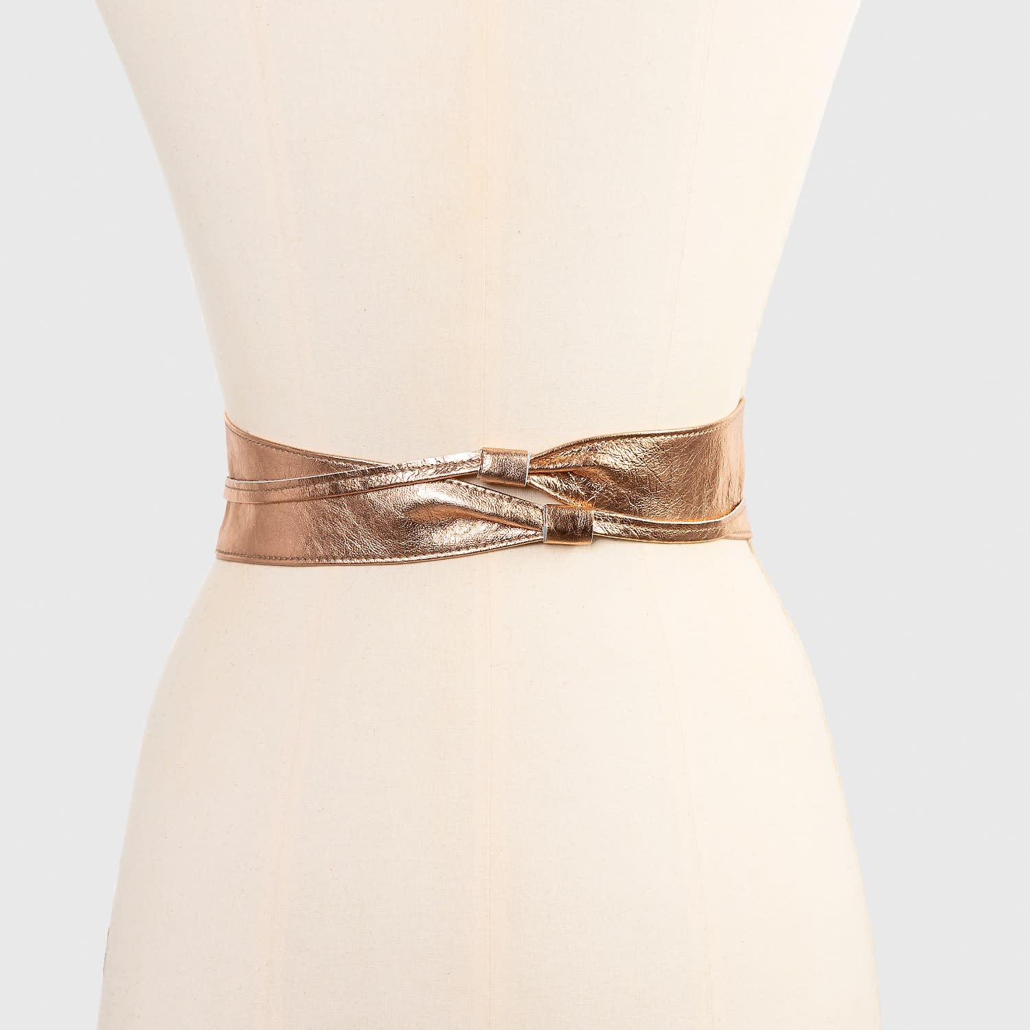 Rose gold top belt for dress