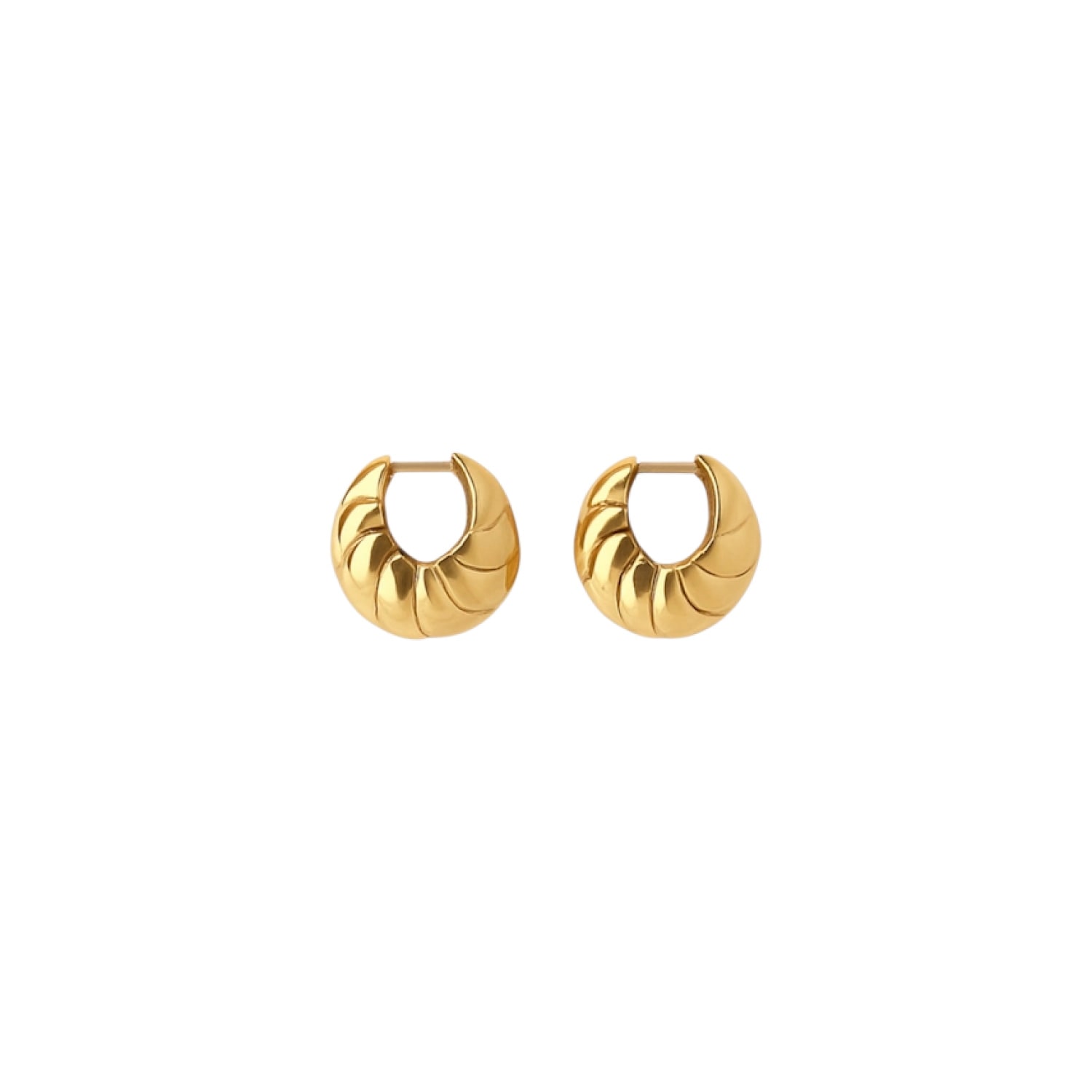 Women's Bombé Earring Gold Plated | Gutta Design