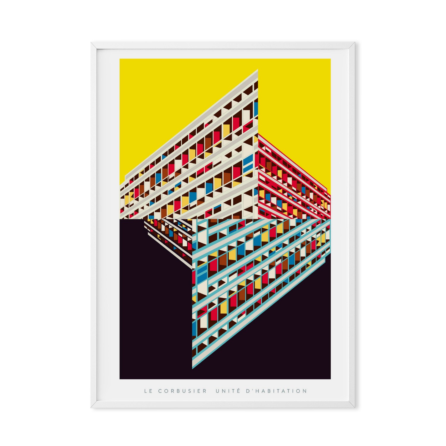 Le Corbusier’s Unit D’habitation Art Print Poster A3 297 X 420Mm Eye for London Prints