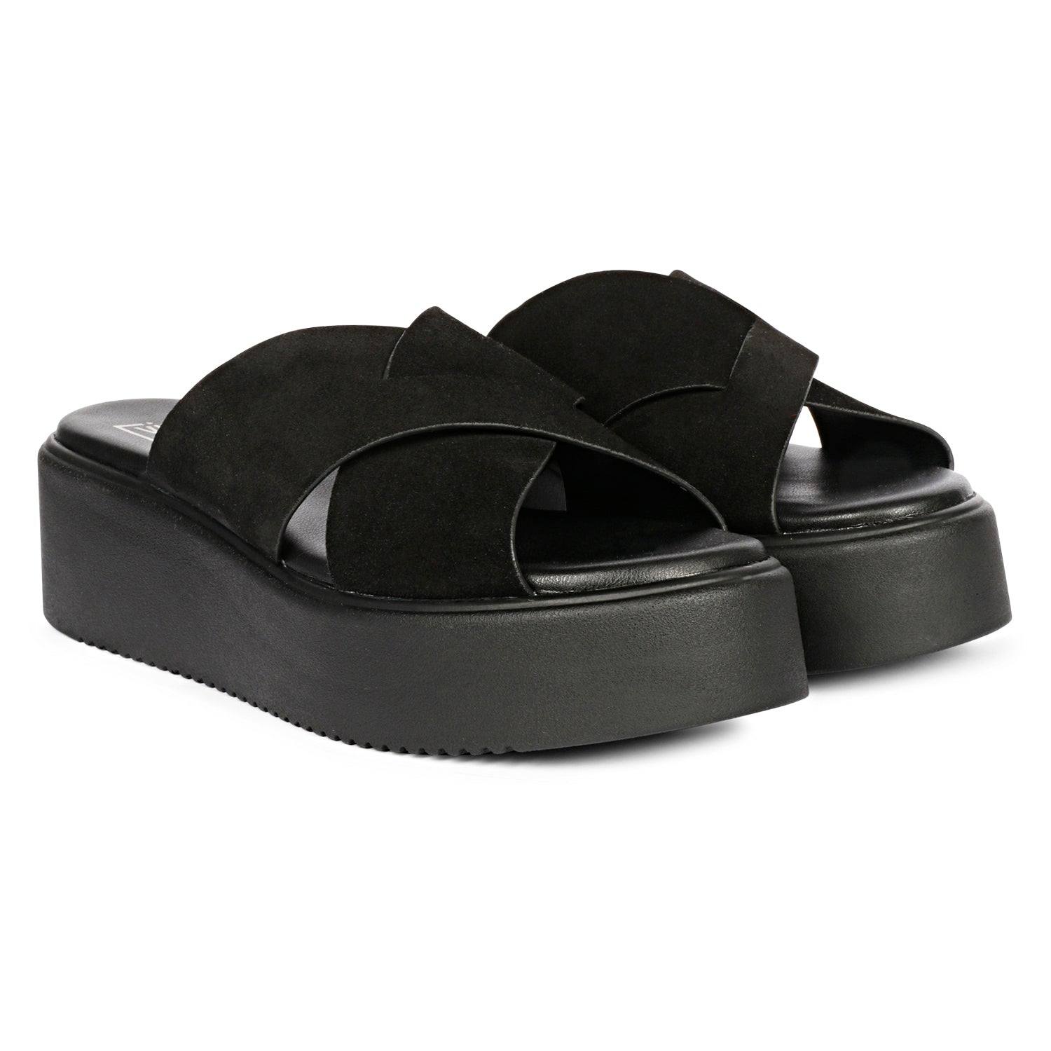 Saint G Yasmin Platform Sandal In Black