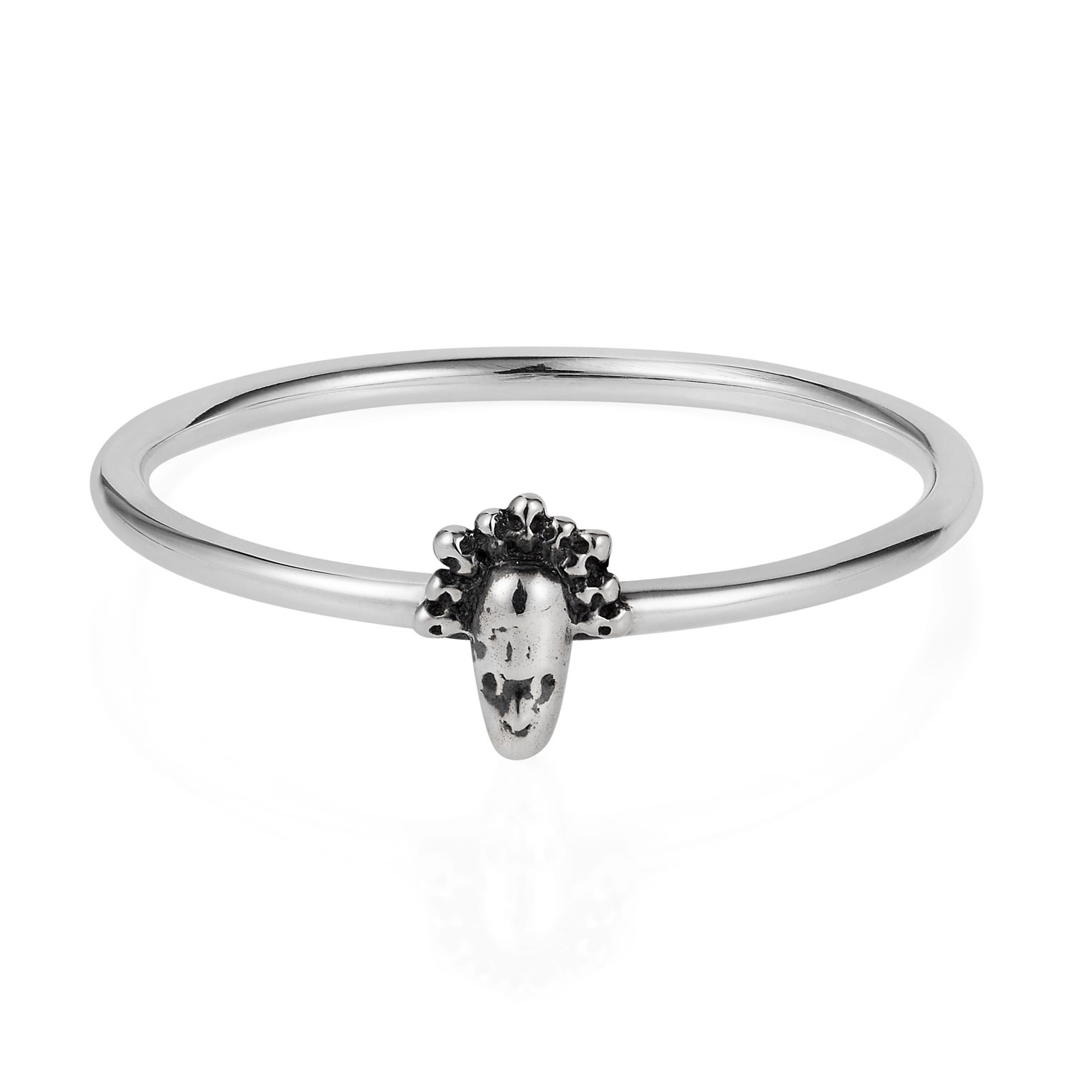 Women’s Tiny Voodoo Legba Ring Silver Lee Renee