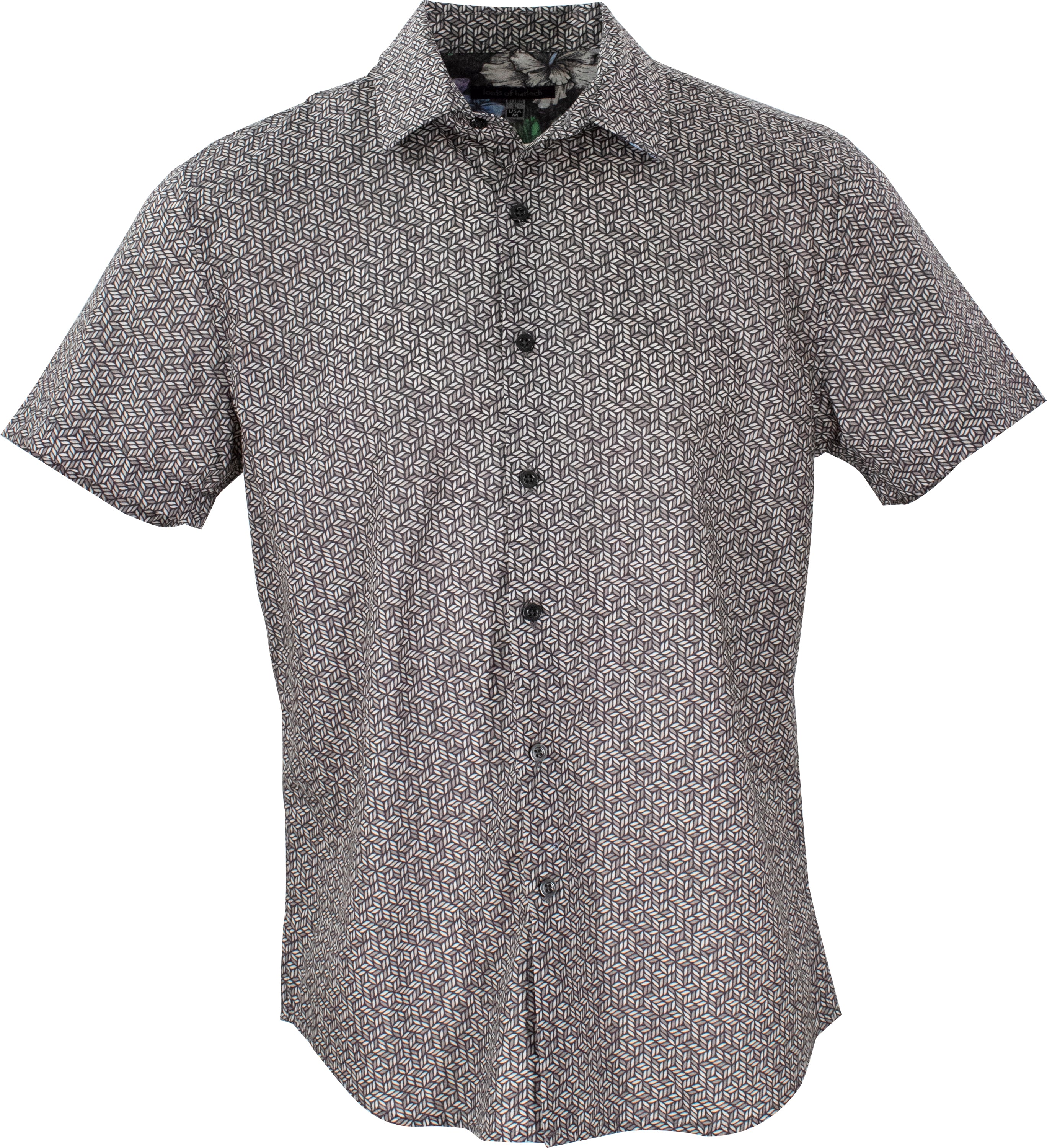 Shop Lords Of Harlech Men's Scott Small Petals Grey