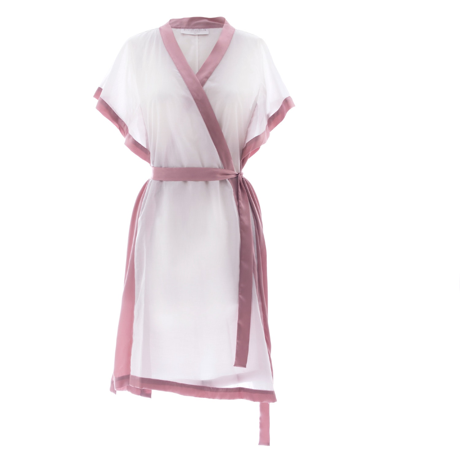 Women’s Pink / Purple / White Morning Quote Kimono White & Pink Medium Roses are Red