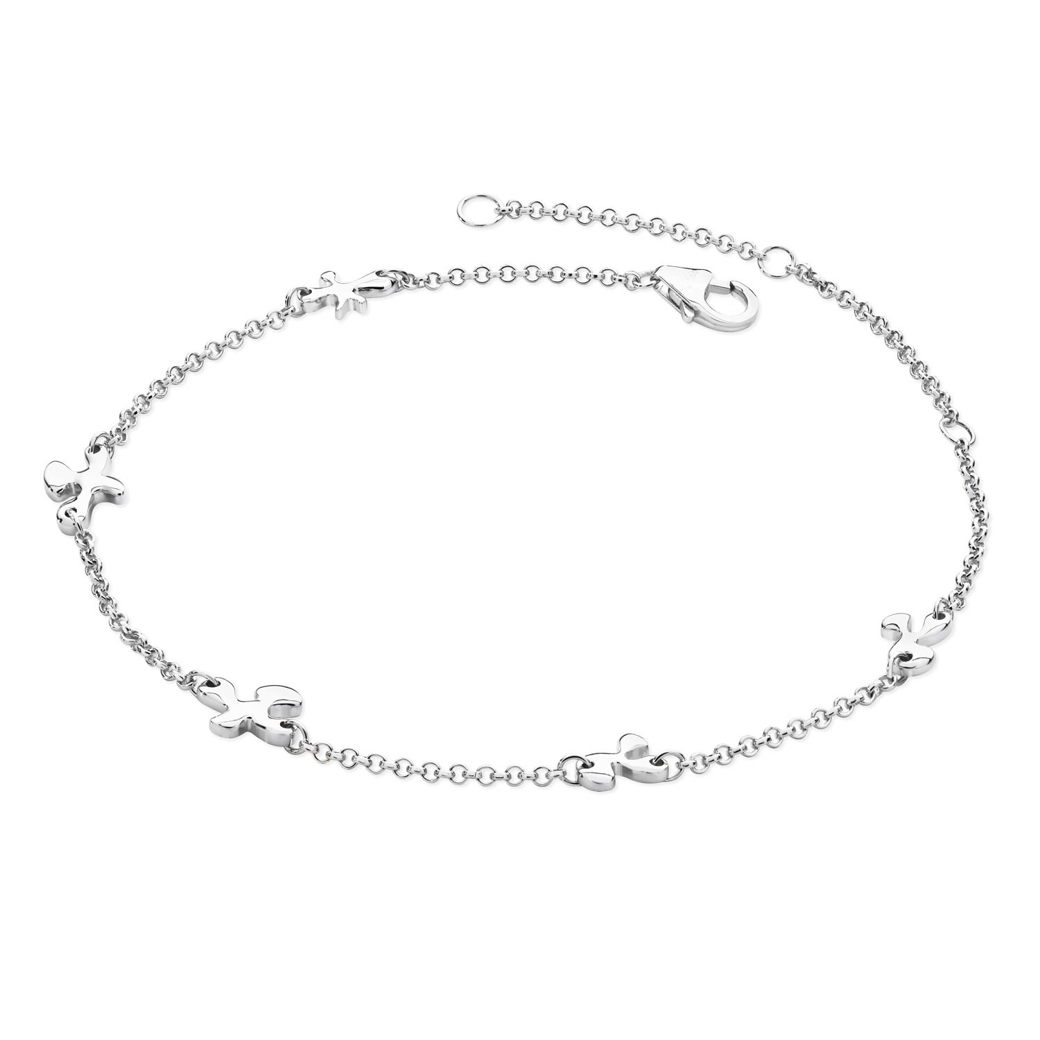 Women’s Silver Splash Anklet Lucy Quartermaine