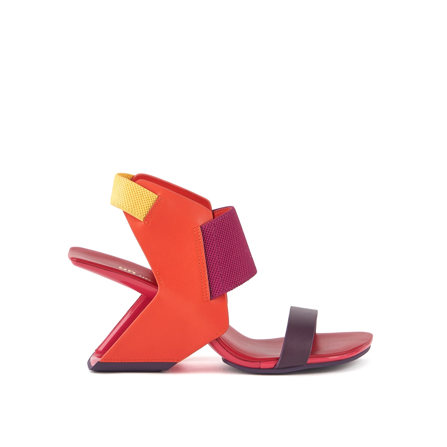 United Nude Loop Reiki Hi Sandals In Red