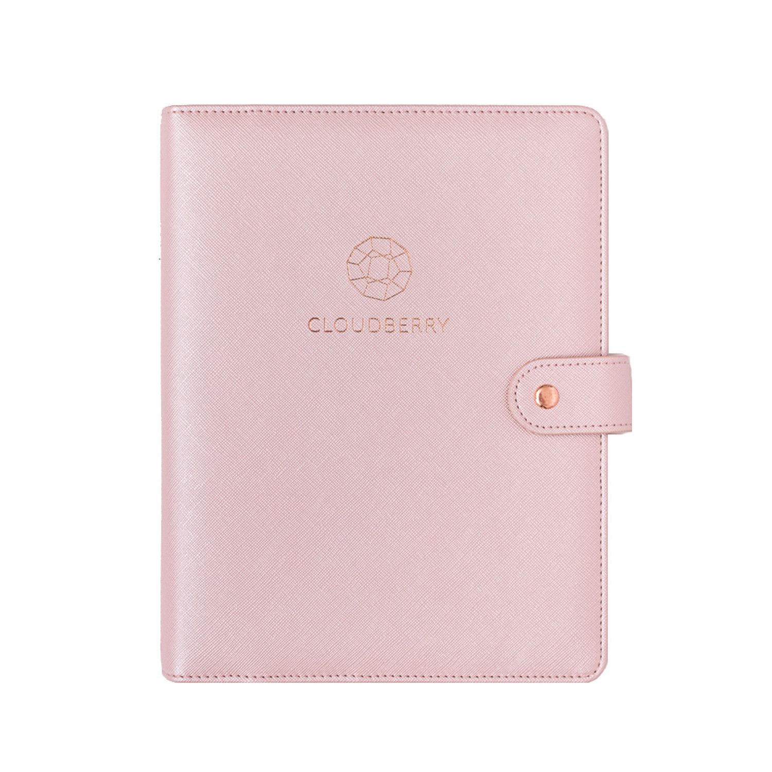 Pink / Purple Pink Pearl Ring Notebook Letter  Cloudberry Papery