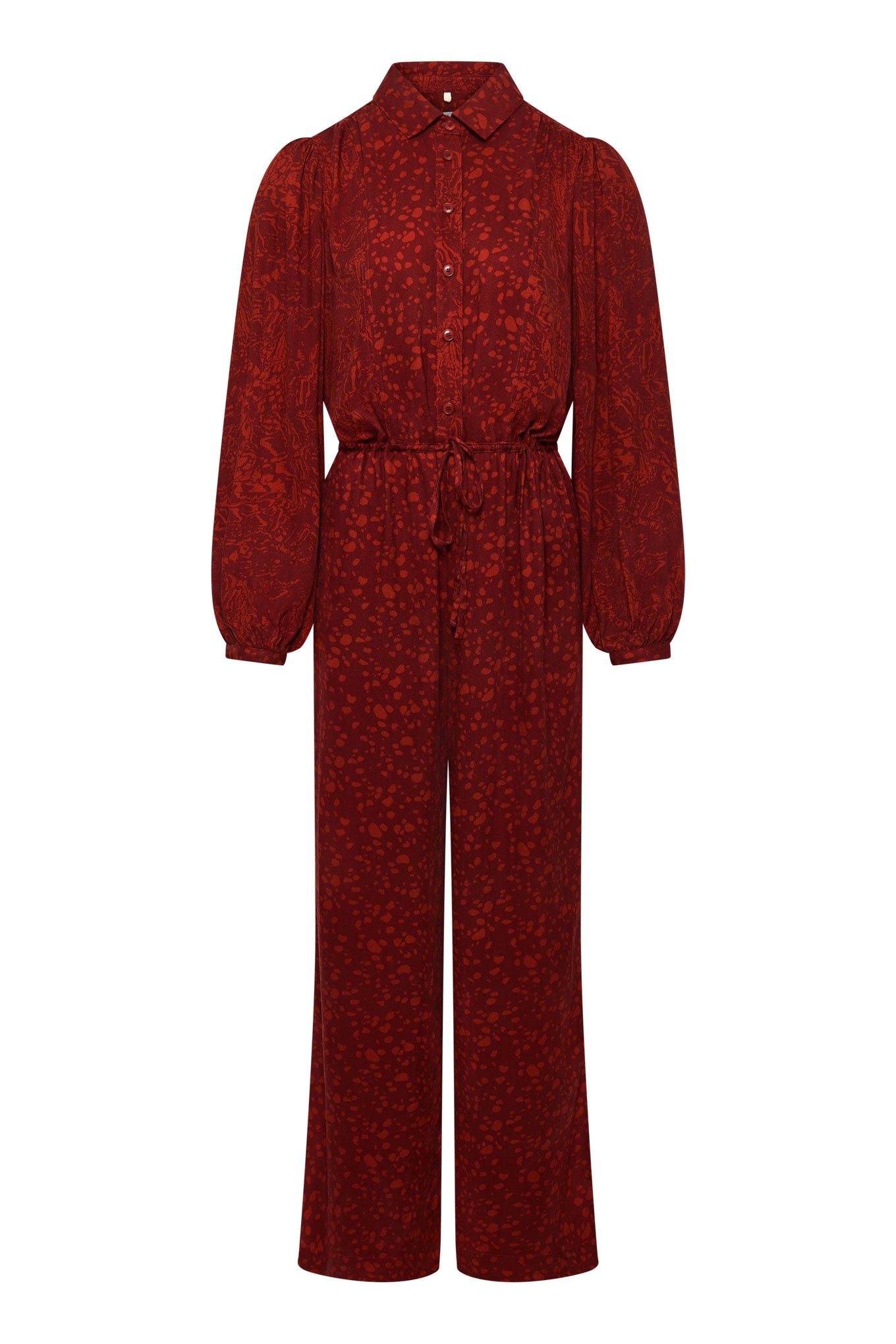 Women’s Ava - Rayon Jumpsuit Wine Red Small Komodo