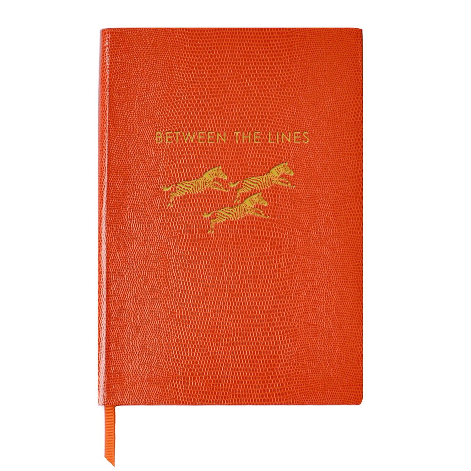 Red Between The Lines Notebook Orange One Size Sloane Stationery